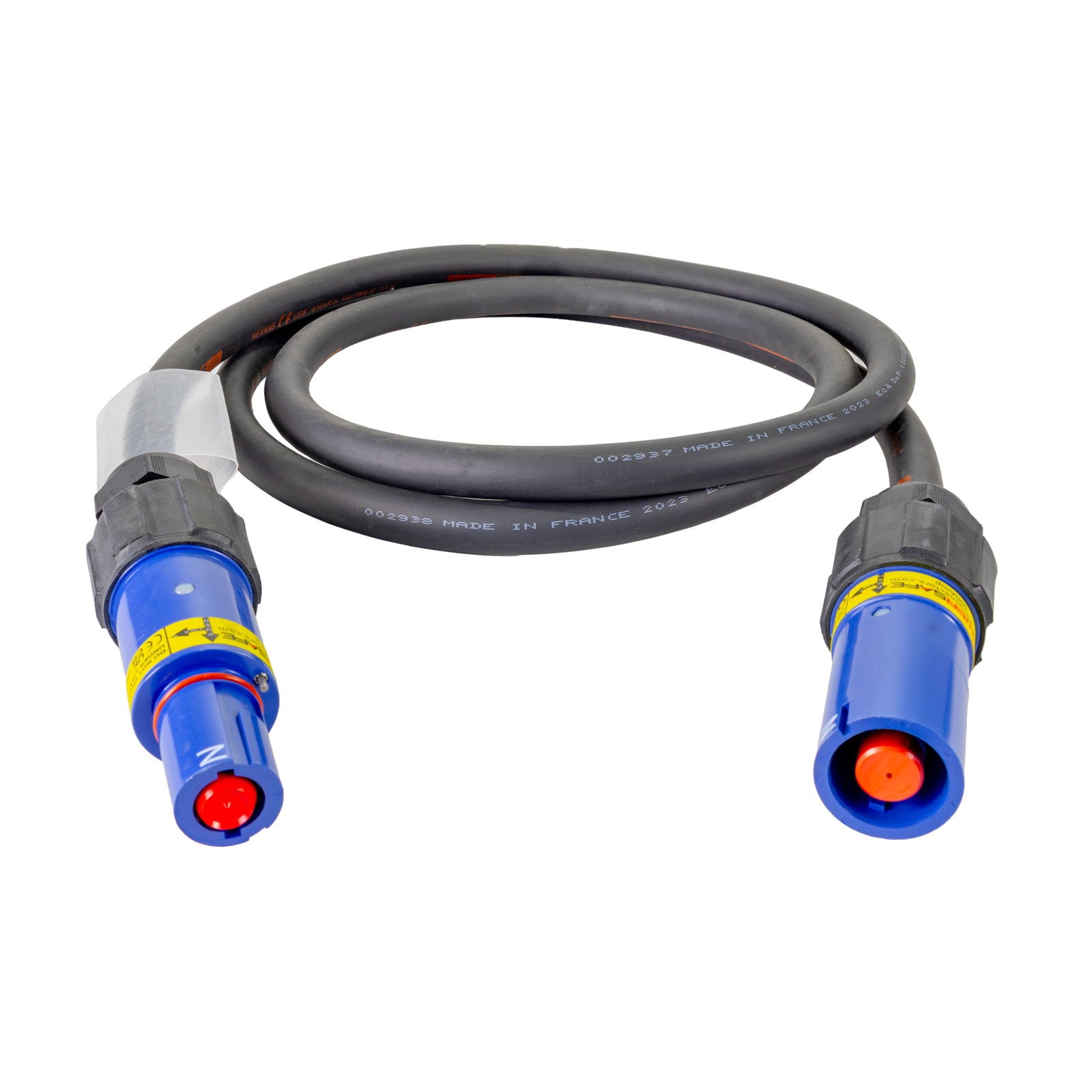 Elumen8 50m 95mm Powerlock Male Source - Female Drain Neutral Blue - Back Panel and Connections
