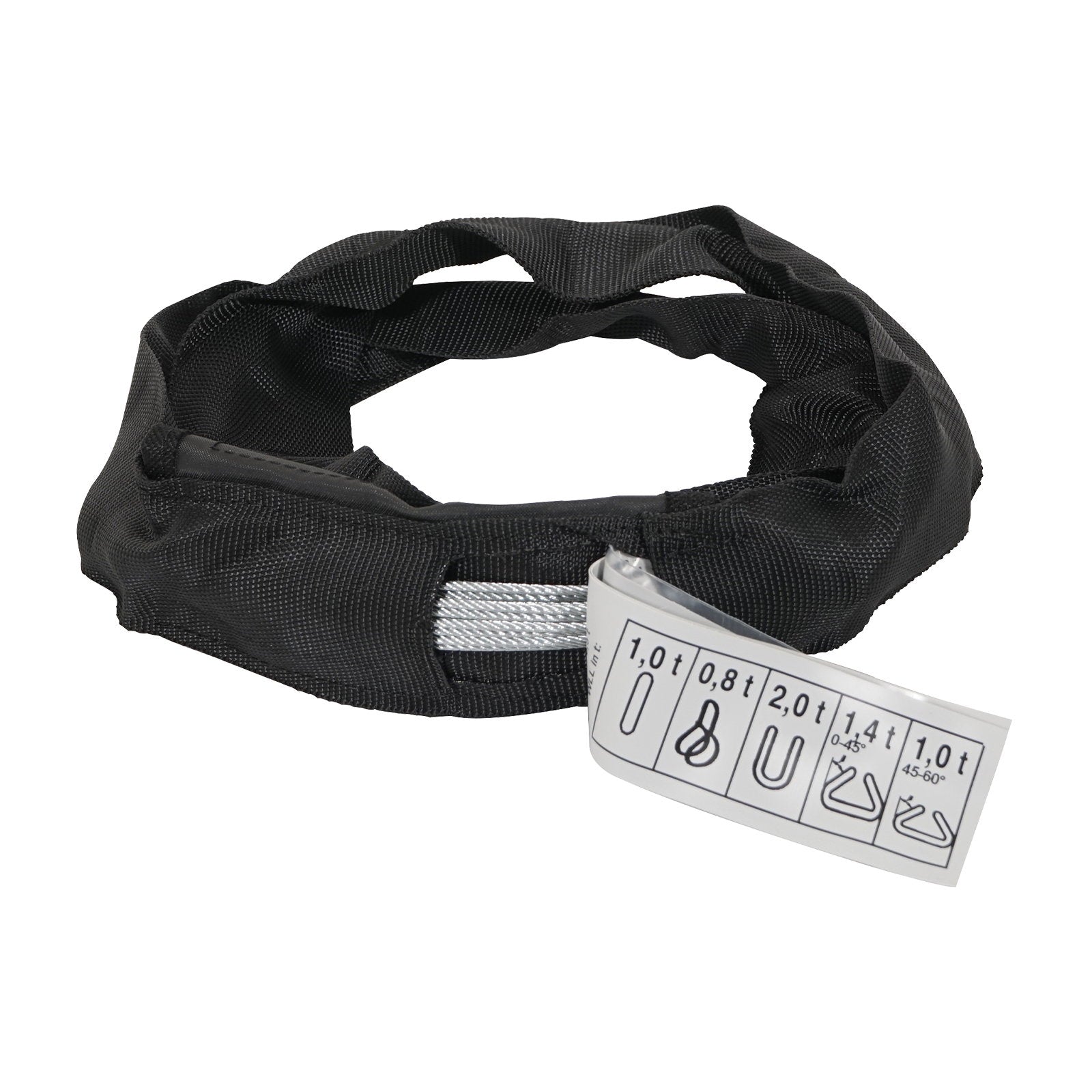 ELLER Black Softsteel 1 Ton WLL Working Length 0.5m - Main View