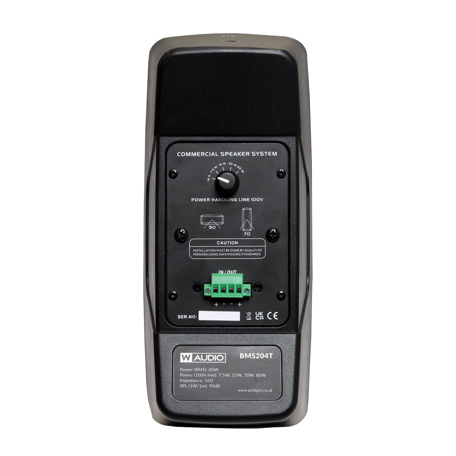 W Audio BMS204T Speaker Black - Alternate View 3