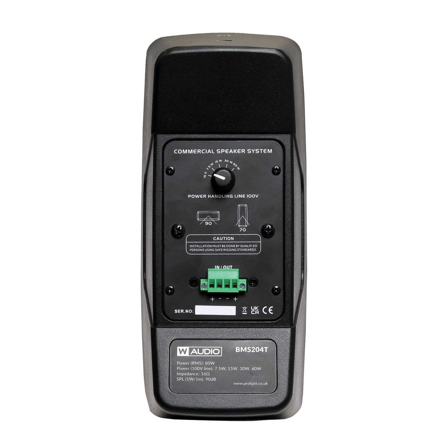W Audio BMS204T Speaker Black - Alternate View 3