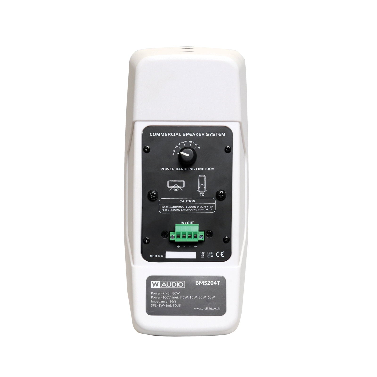 W Audio BMS204T Speaker White - Alternate View 1