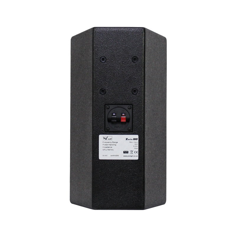 Zenith LA 80 Speaker Black (Pair) - Back Panel and Connections