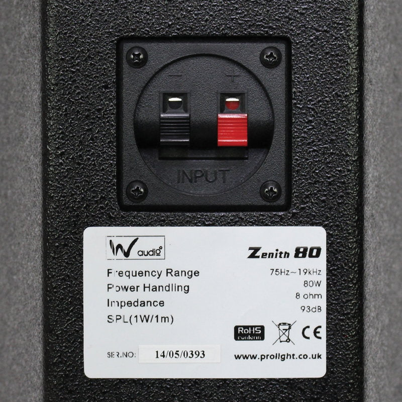 Zenith LA 80 Speaker Black (Pair) - Main View