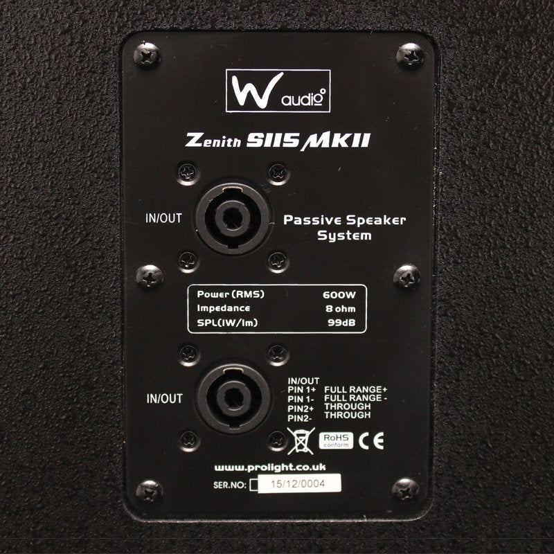 Zenith S 115 Subwoofer MKII - Alternate View 6