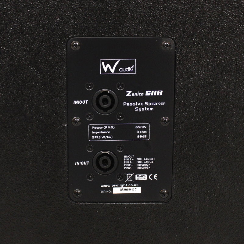 Zenith S 118 Subwoofer MKII - Alternate View 3