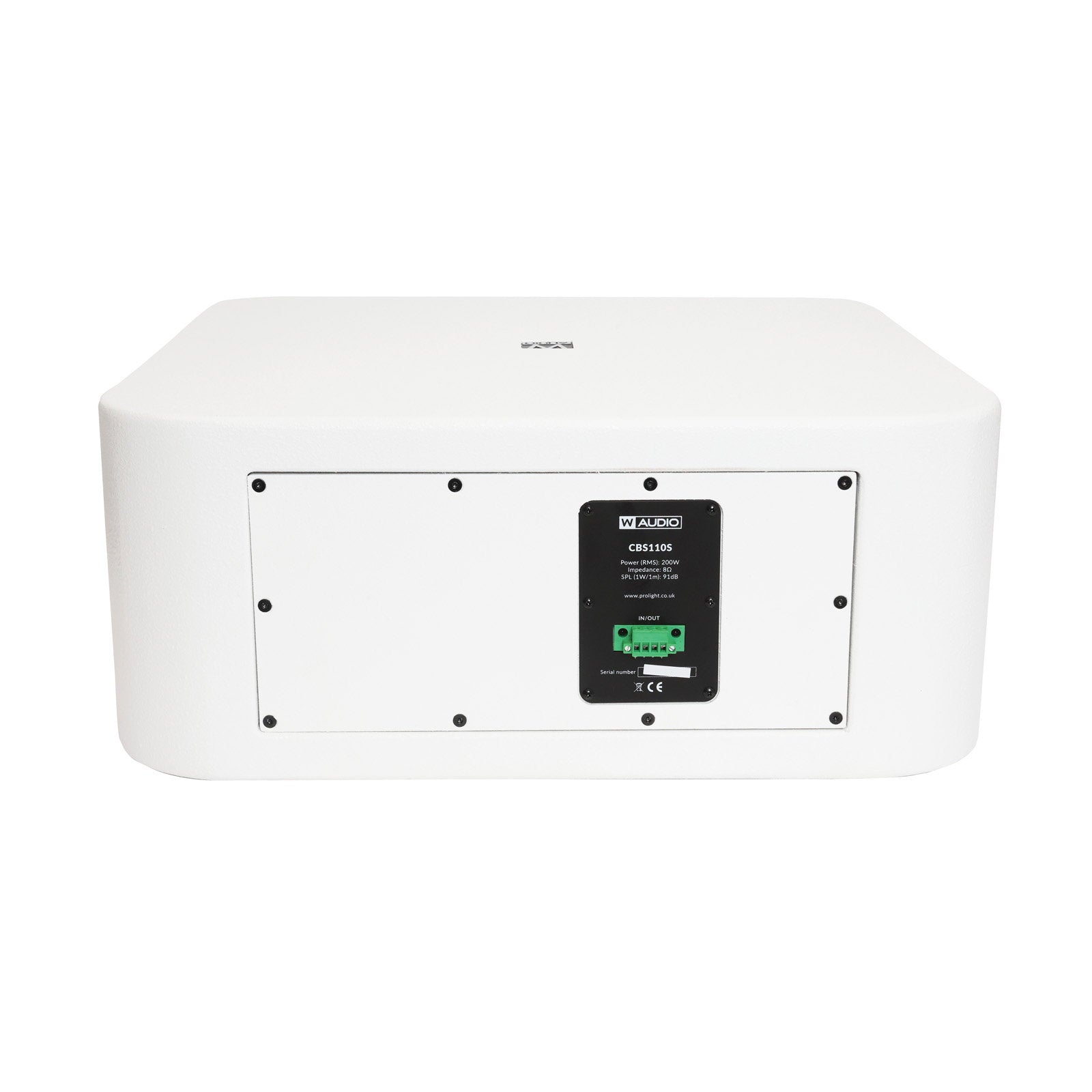 W Audio CBS110S Subwoofer (White) - Alternate View 1