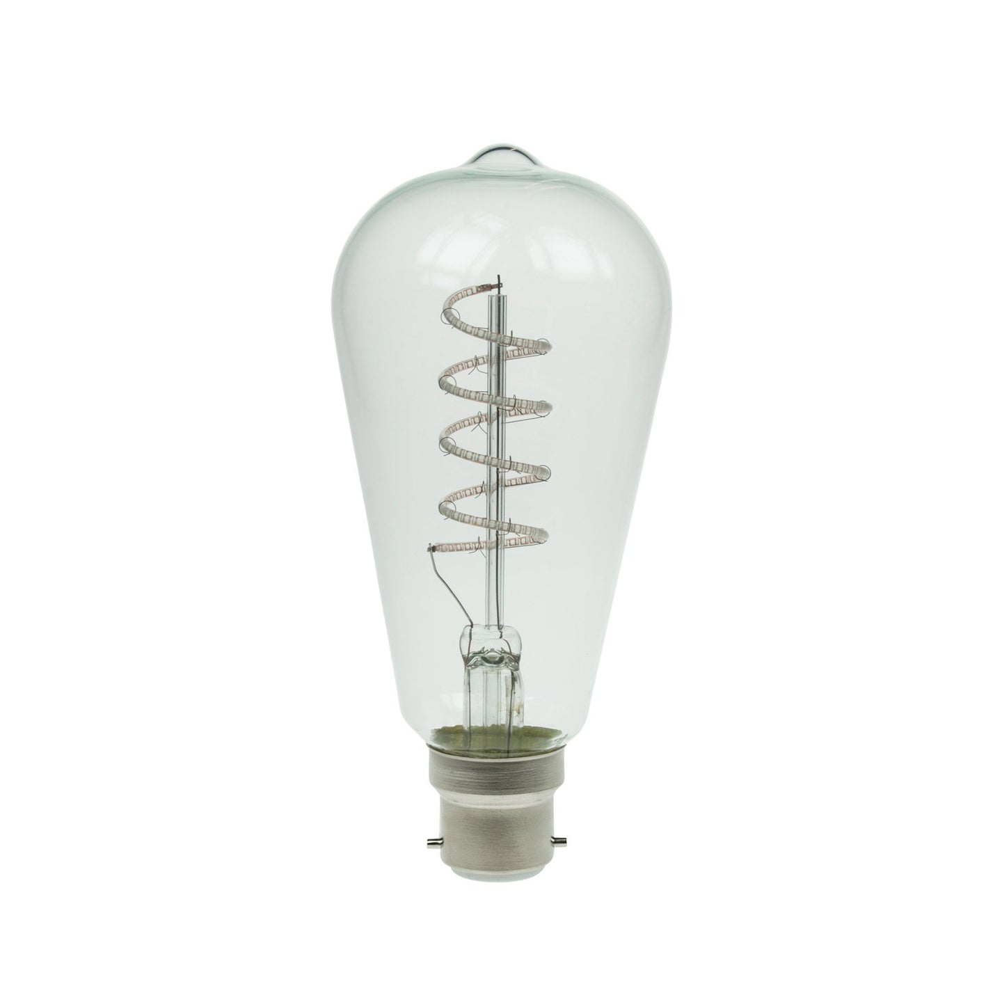 Prolite 4W Dimmable LED ST64 Spiral Funky Filament Lamp BC Blue - Alternate View 3