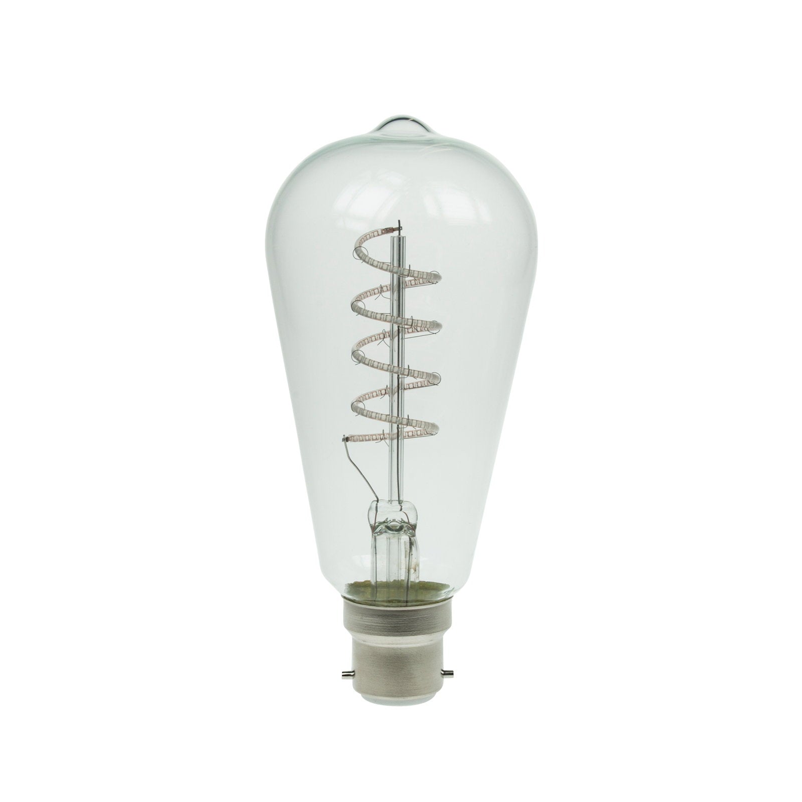 Prolite 4W Dimmable LED ST64 Spiral Funky Filament Lamp BC Blue - Alternate View 3