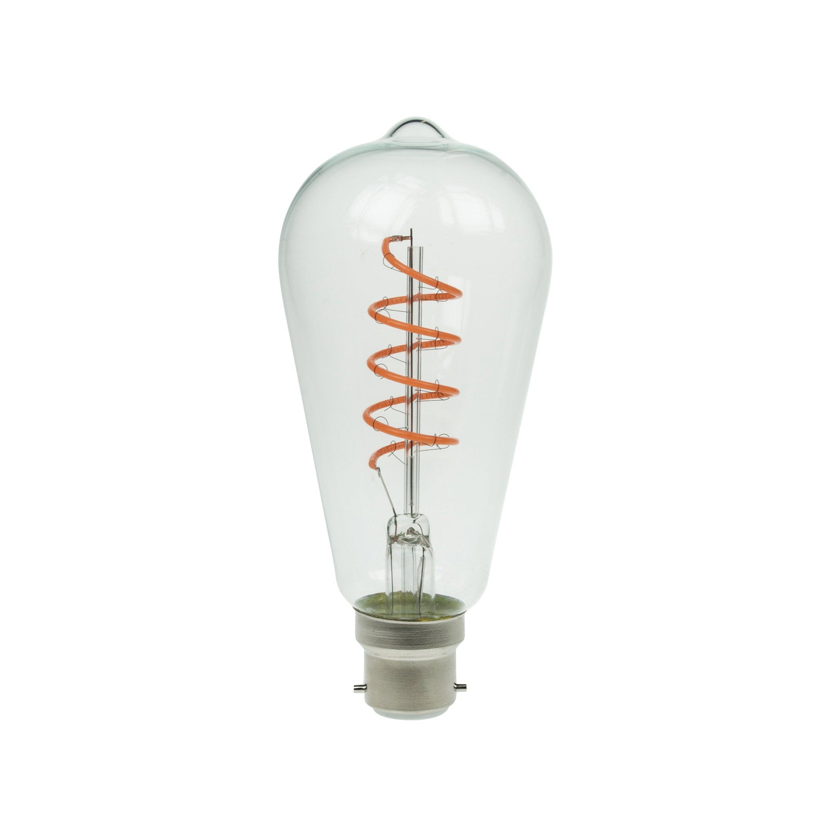 Prolite 4W Dimmable LED ST64 Spiral Funky Filament Lamp BC Pink - Alternate View 3