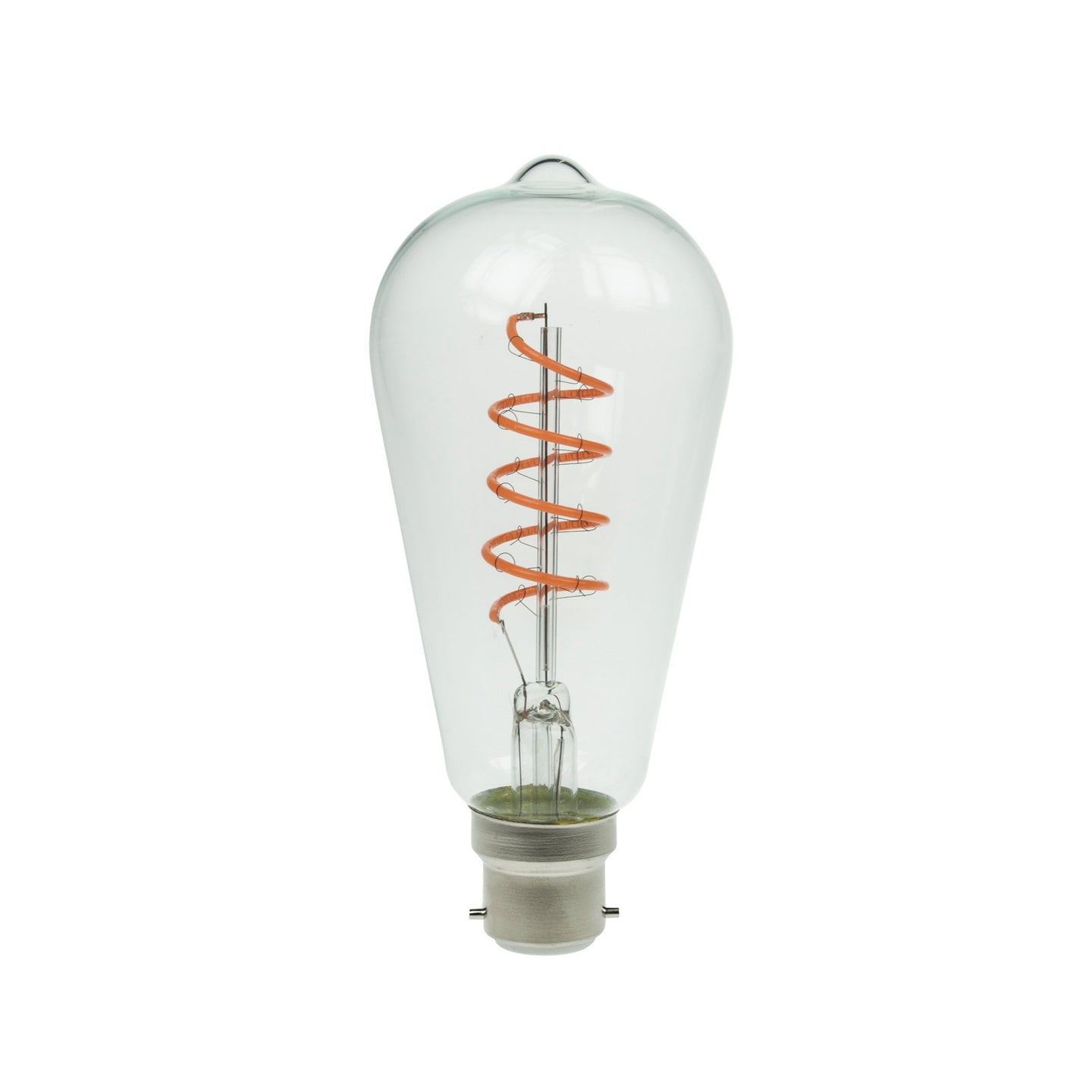 Prolite 4W Dimmable LED ST64 Spiral Funky Filament Lamp BC Pink - Alternate View 3