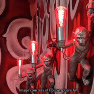 Prolite 4W Dimmable LED ST64 Spiral Funky Filament Lamp BC Red - Main View