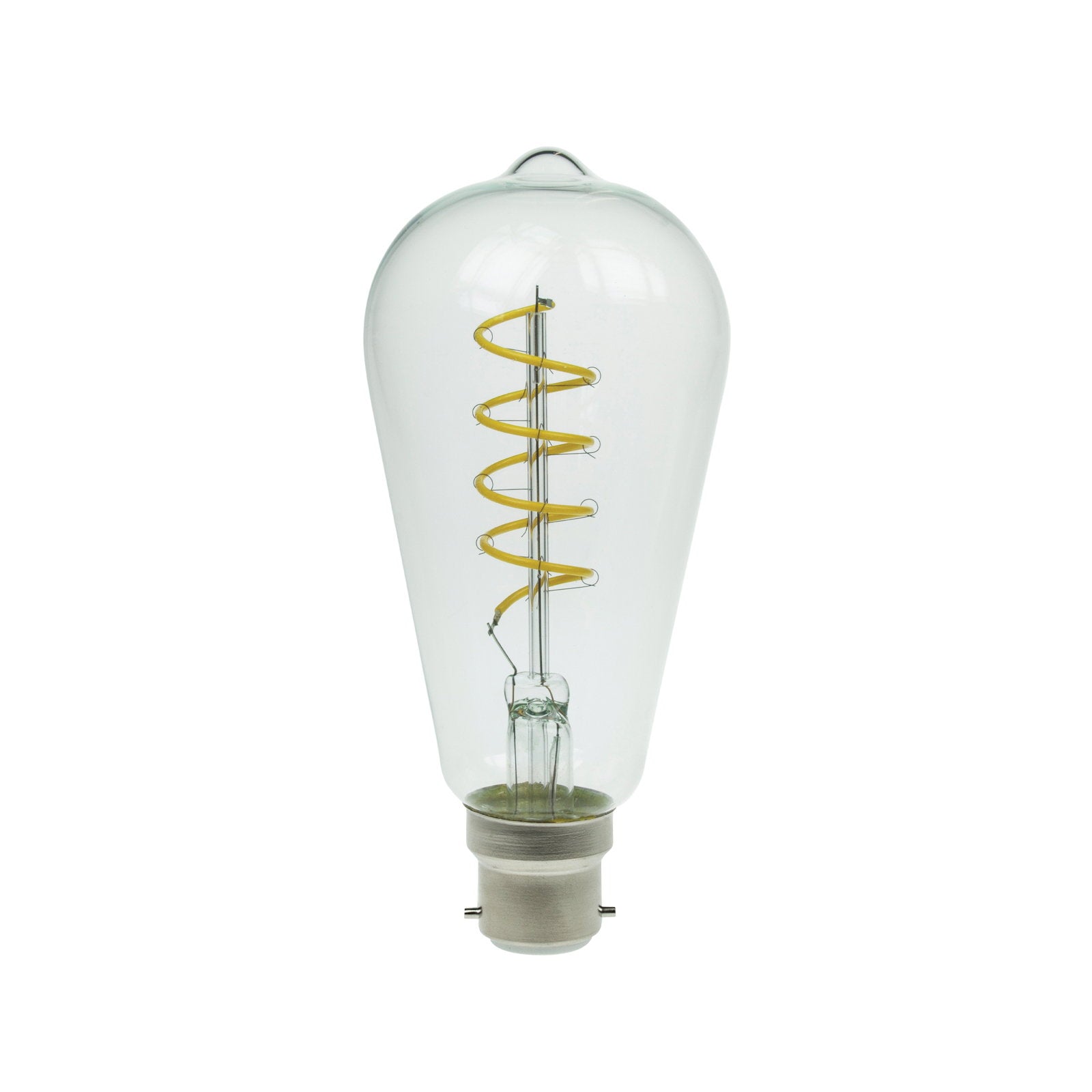 Prolite 4W Dimmable LED ST64 Spiral Funky Filament Lamp BC Yellow - Alternate View 1
