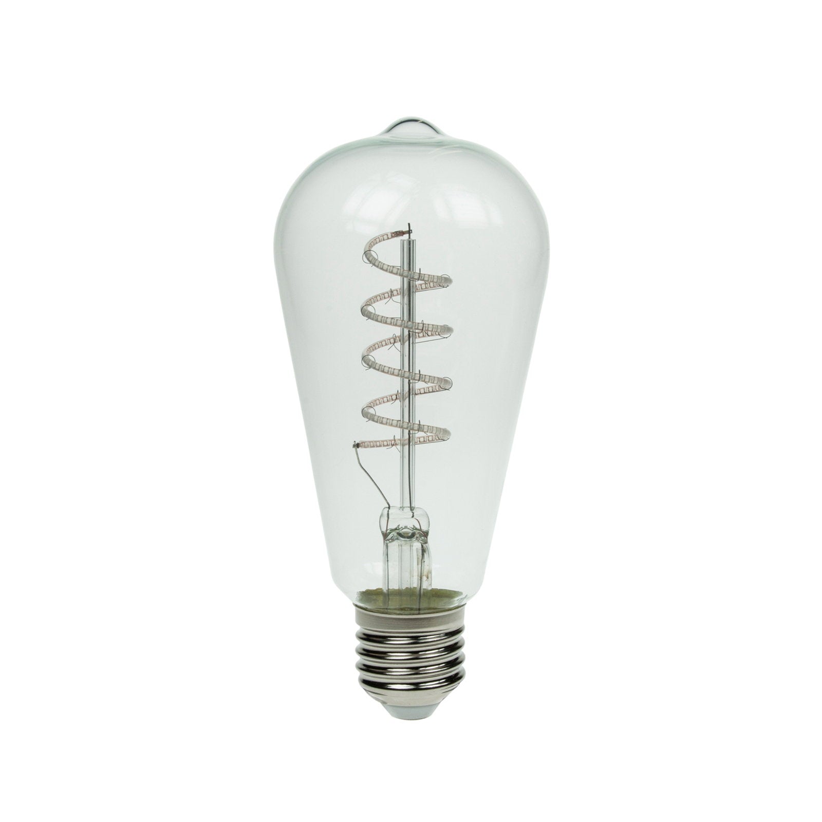 Prolite 4W Dimmable LED ST64 Spiral Funky Filament Lamp ES Blue - Back Panel and Connections