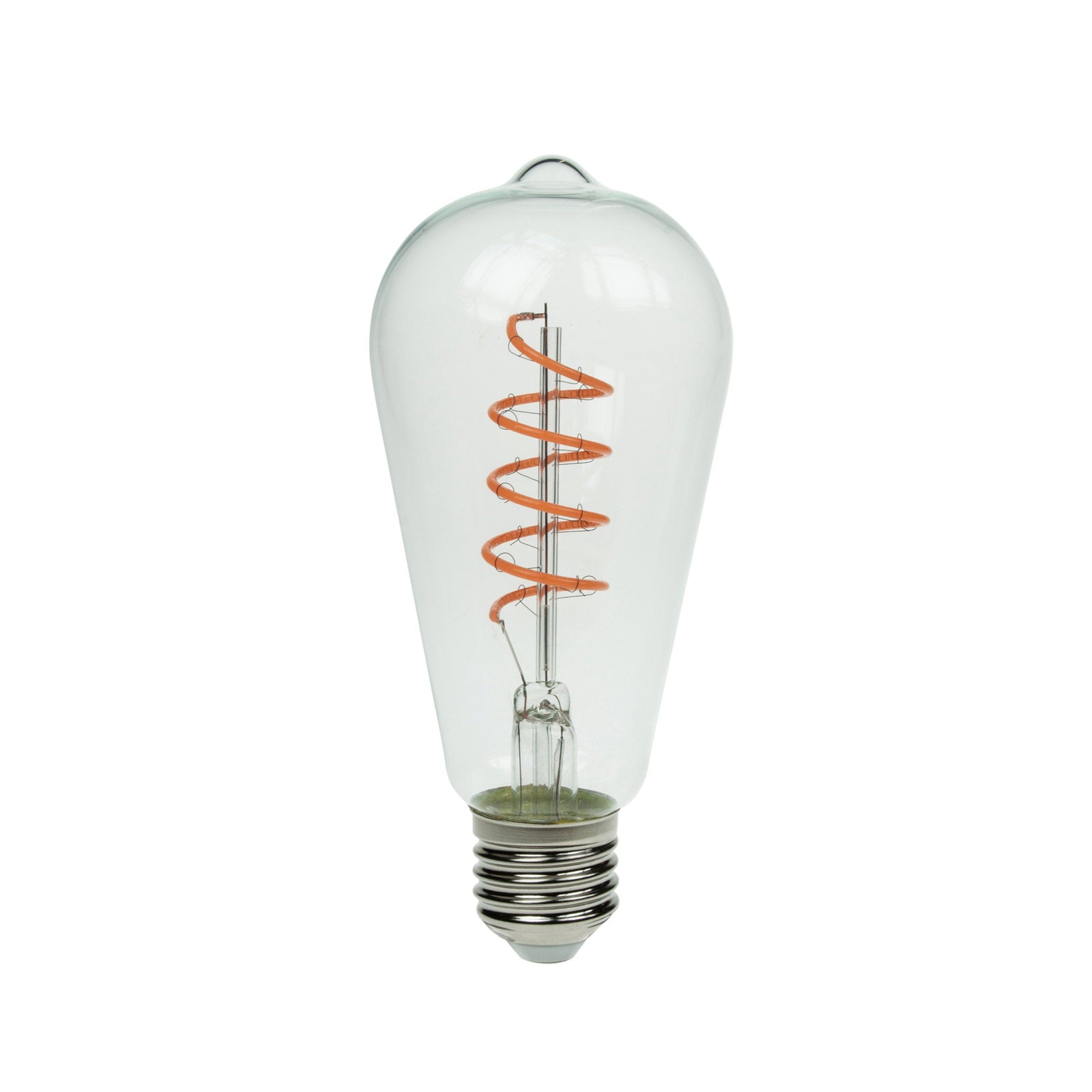 Prolite 4W Dimmable LED ST64 Spiral Funky Filament Lamp ES Pink - Main View