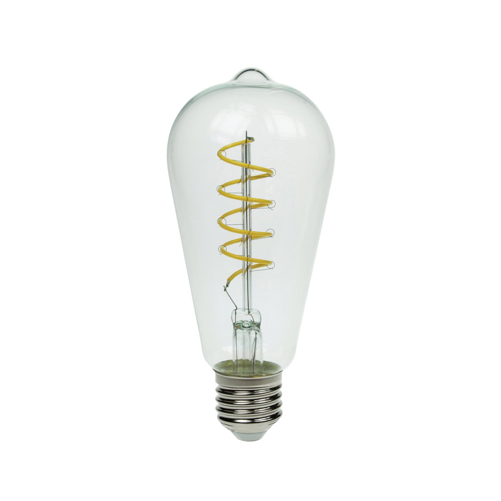 Prolite 4W Dimmable LED ST64 Spiral Funky Filament Lamp ES Yellow - Main View