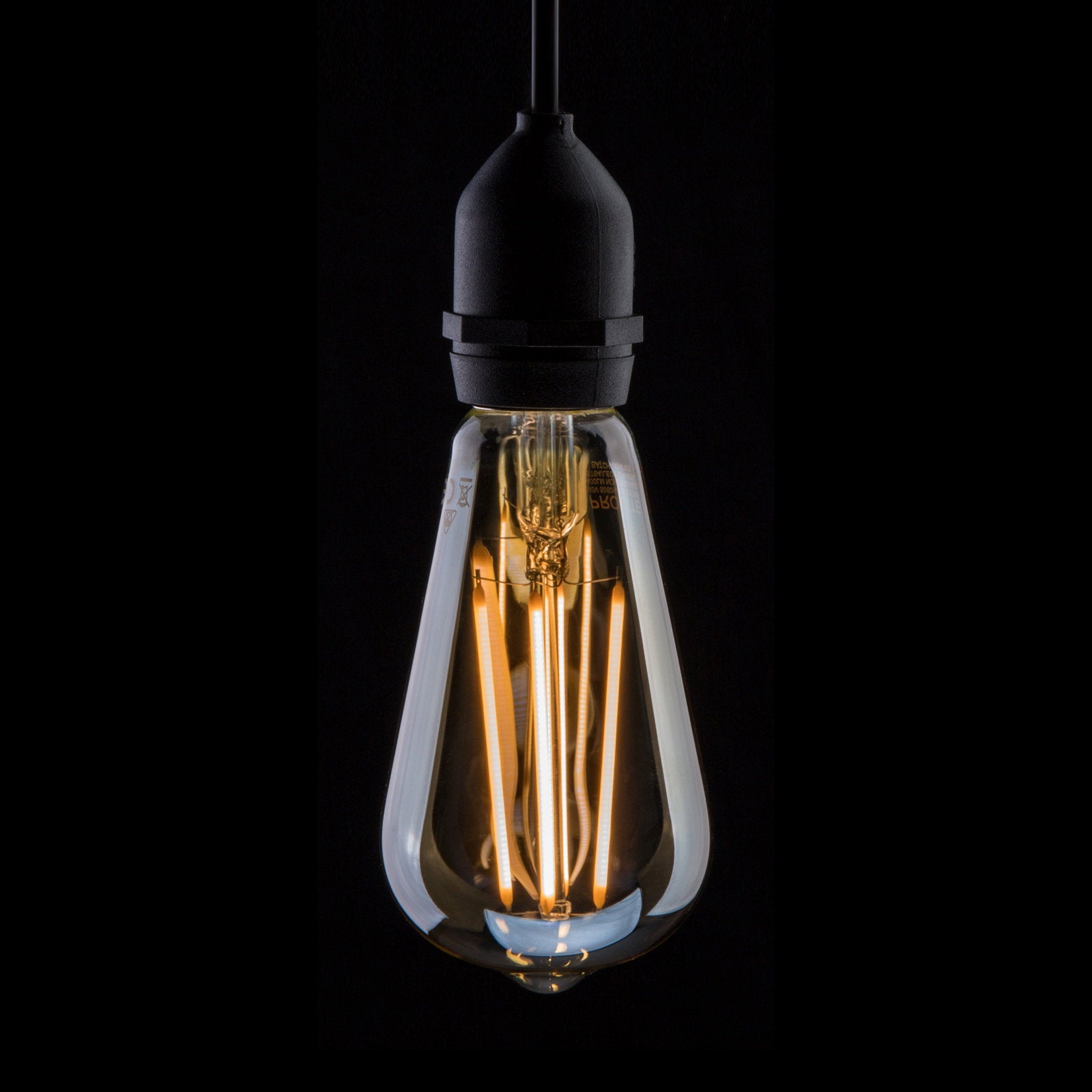 Prolite 4W Dimmable LED ST64 Gold Filament Lamp 2200K BC - Main View