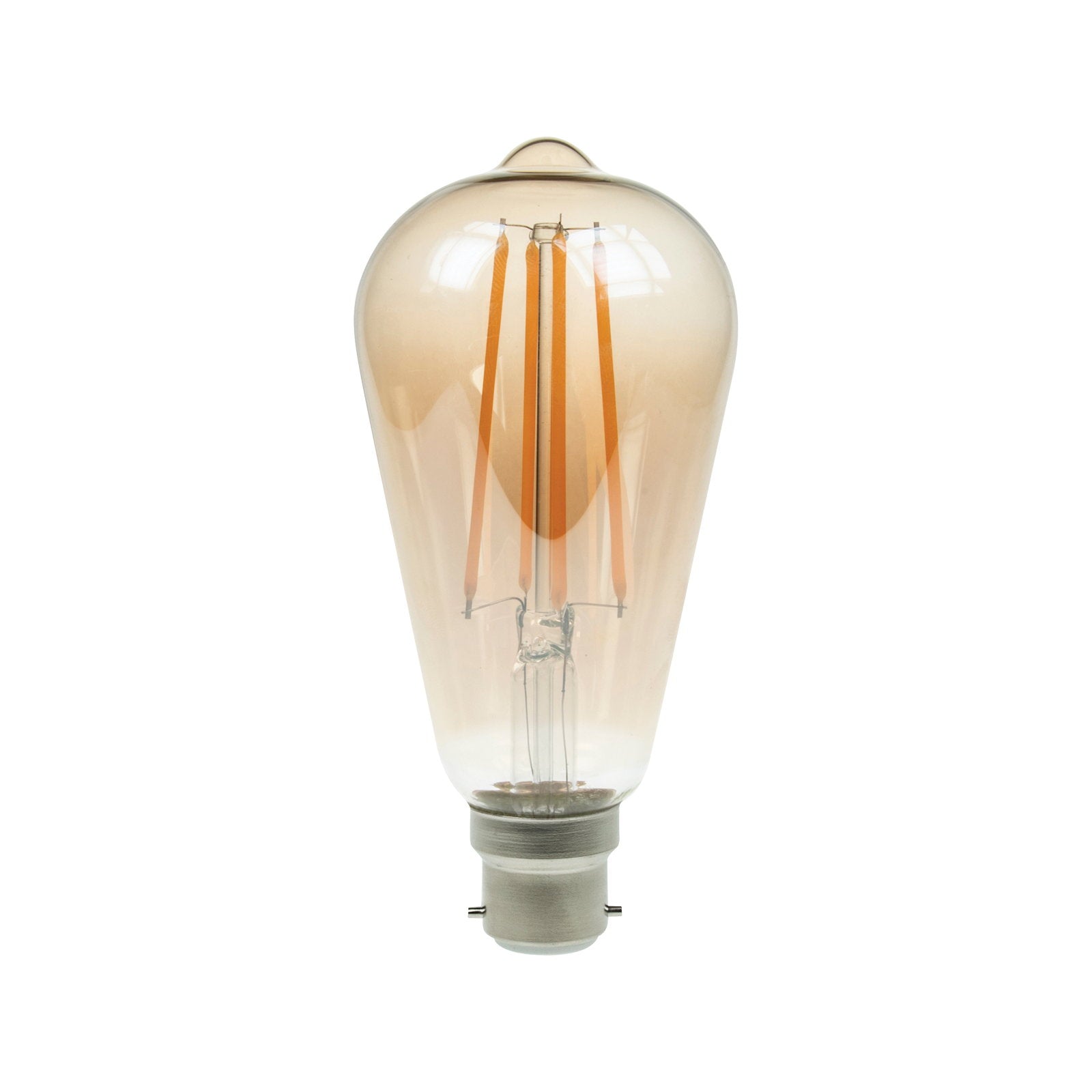 Prolite 4W Dimmable LED ST64 Gold Filament Lamp 2200K BC - Back Panel and Connections