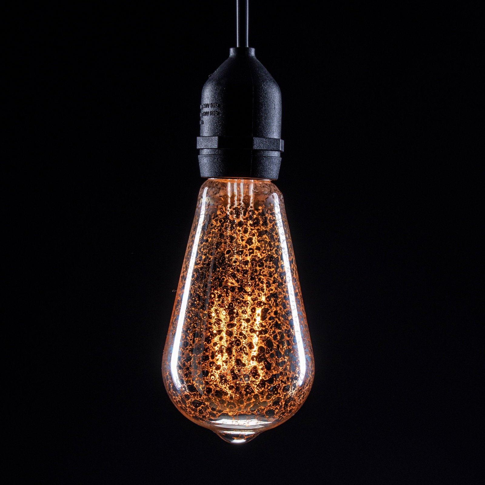 Prolite 4W Dimmable LED ST64 Crackle Filament Lamp 2100K ES - Main View