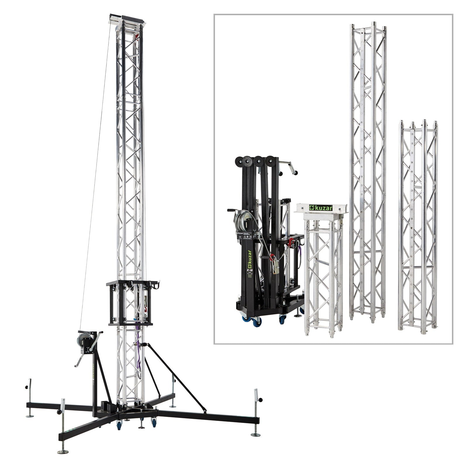 Kuzar K-10 7m 500kg Ground Support Tower System - Main View