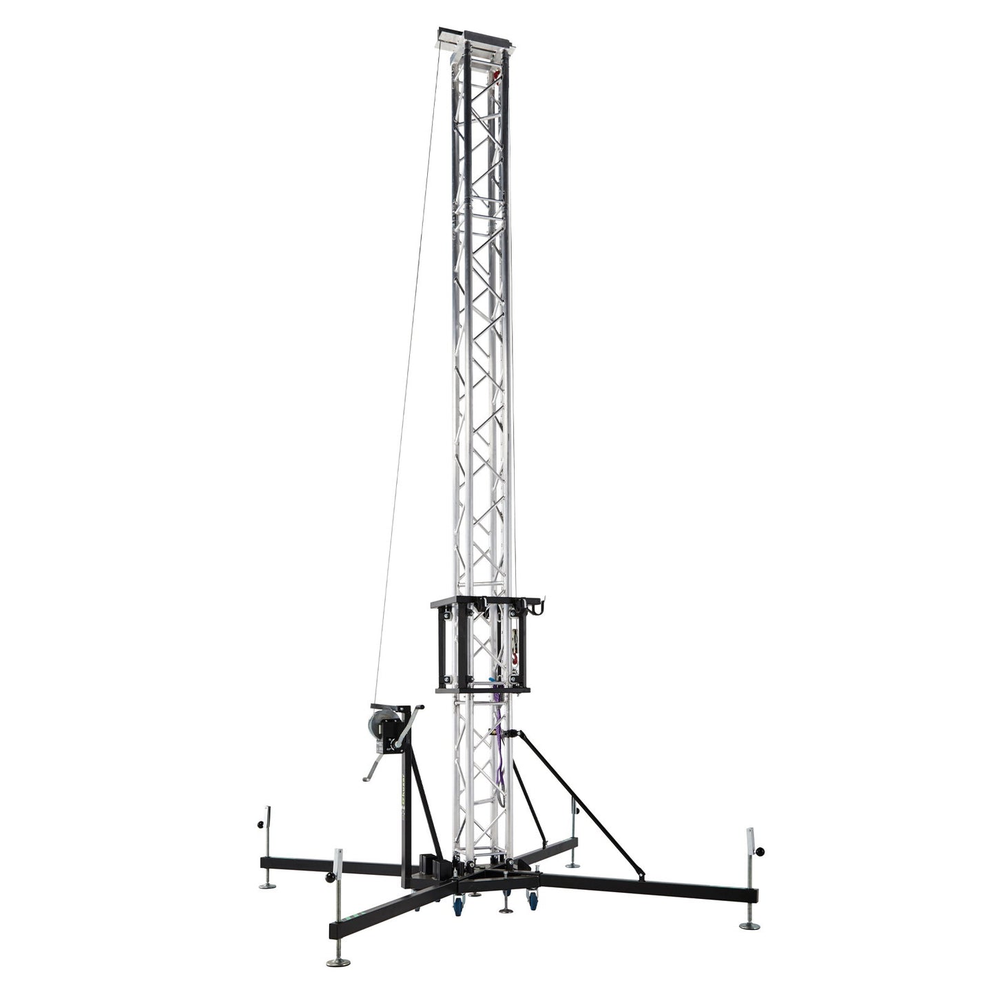 Kuzar K-10 7m 500kg Ground Support Tower System - Back Panel and Connections