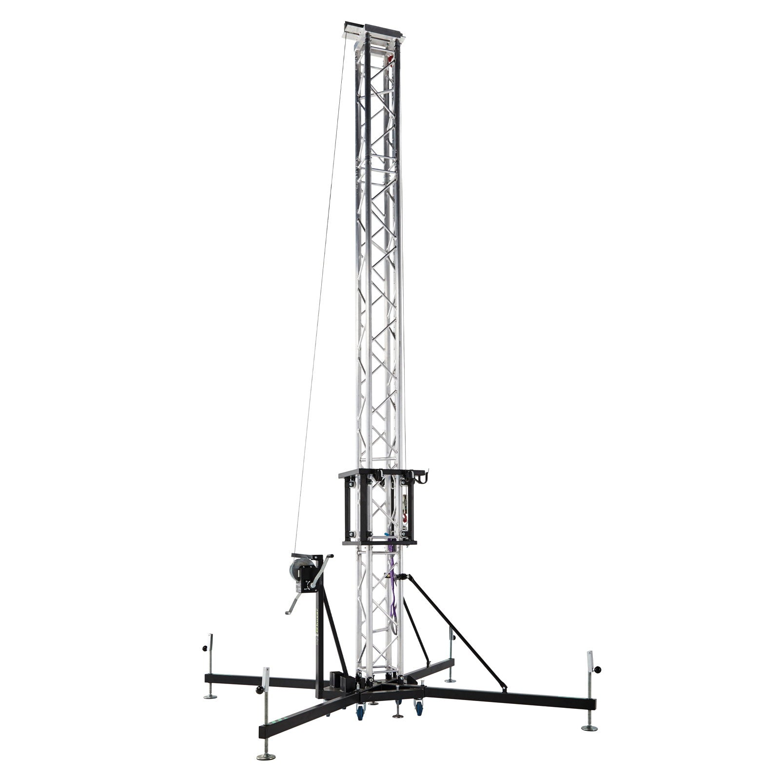 Kuzar K-10 7m 500kg Ground Support Tower System - Back Panel and Connections