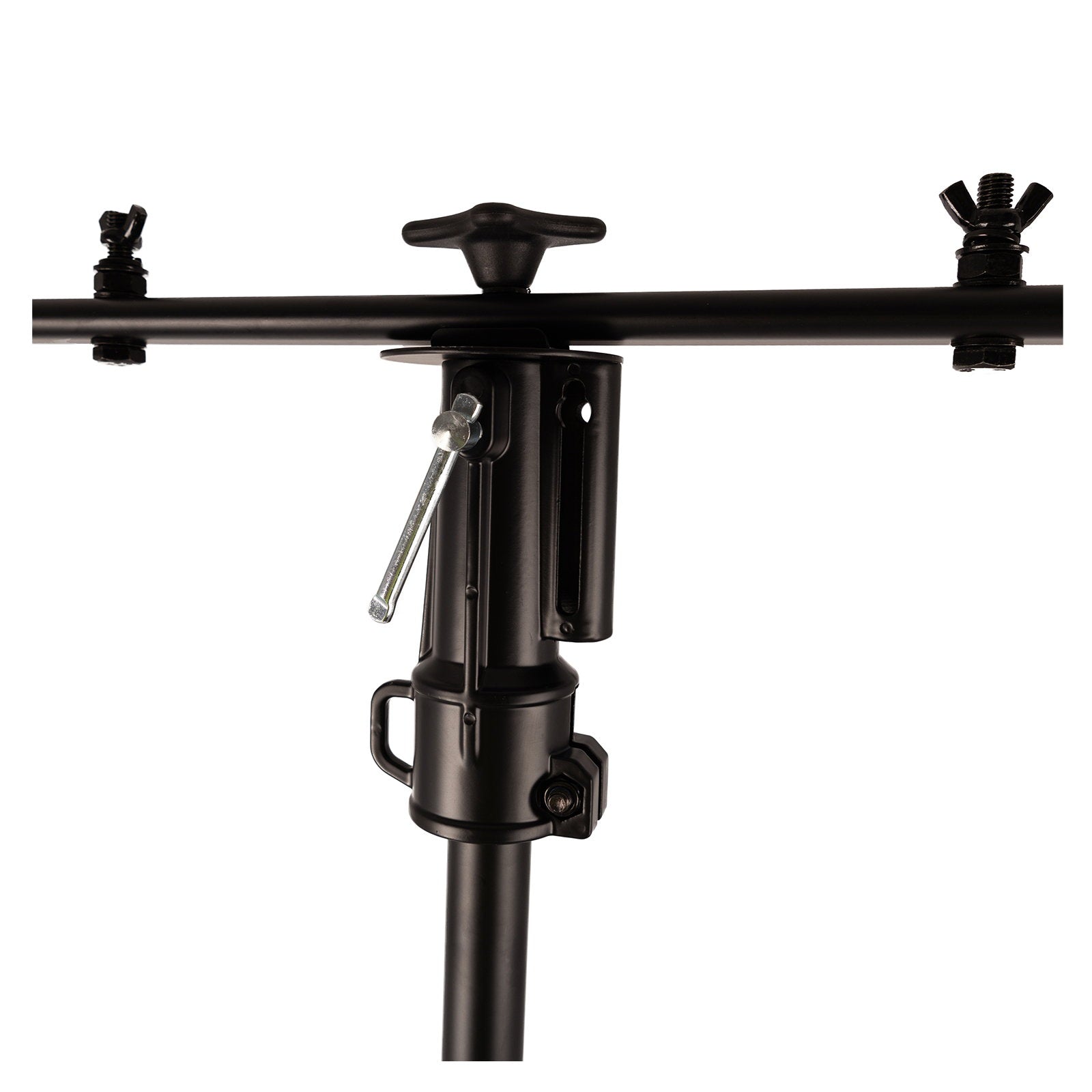 Equinox Black 3 Section Lighting Stand - Back Panel and Connections