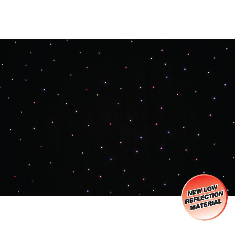 LEDJ PRO 6 x 3m Tri LED Black Starcloth (Add on for STAR12) - Alternate View 1