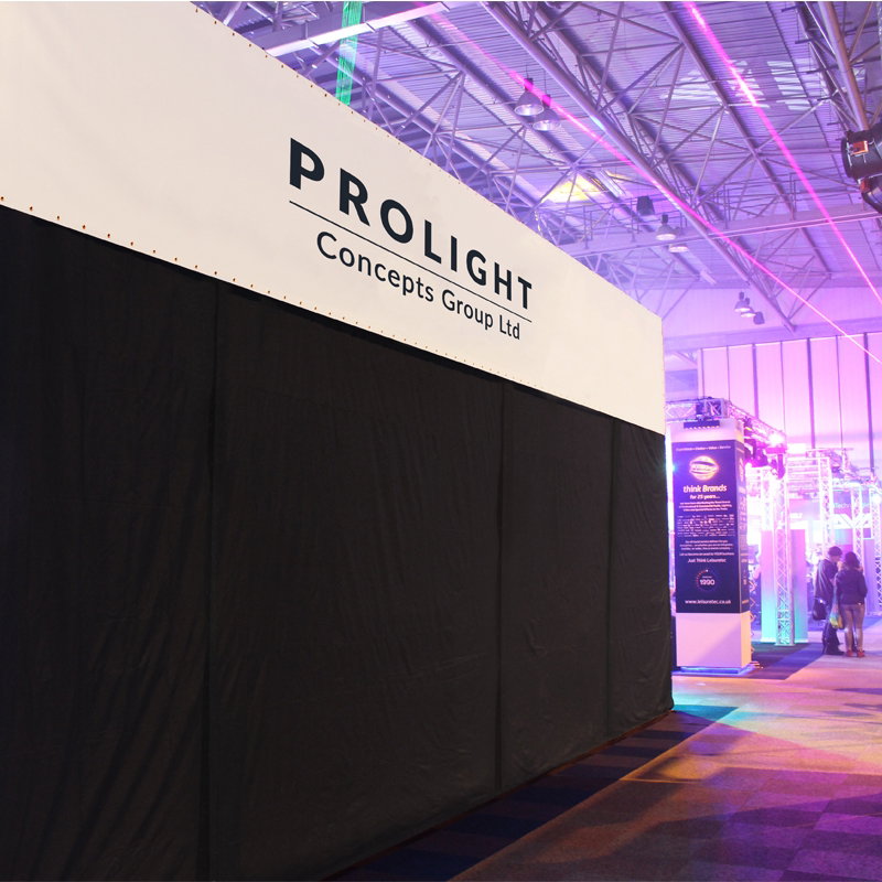 LEDJ 8 x 4m Black Serge Drape - Alternate View 1