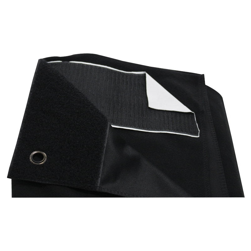 LEDJ 4 x 3m Black Serge Drape - Alternate View 4