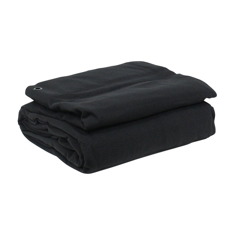 LEDJ 4 x 8m Black Molton Drape - Alternate View 1