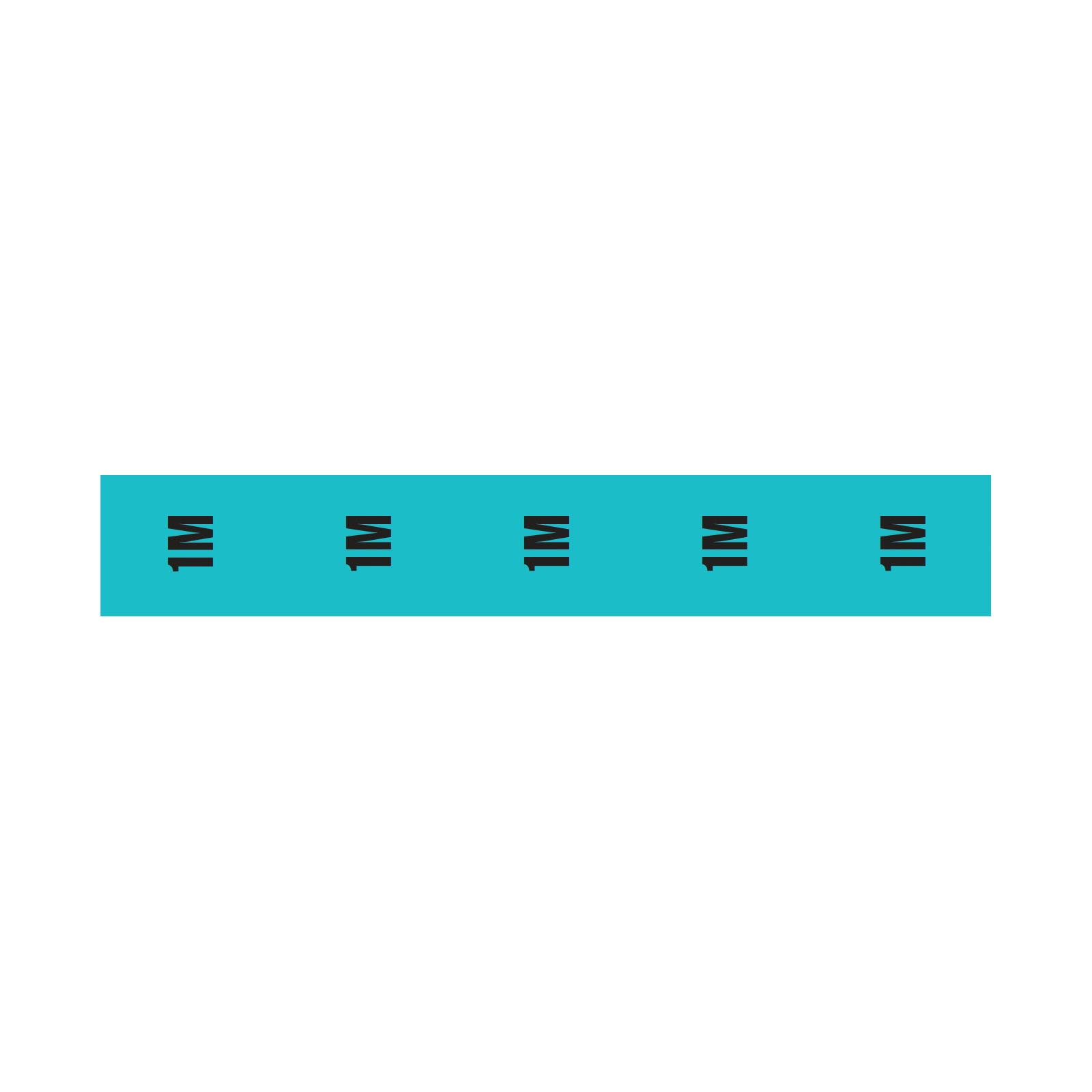 Elumen8 Cable Length ID Tape 24mm x 33m - 1m Light Blue - Main View