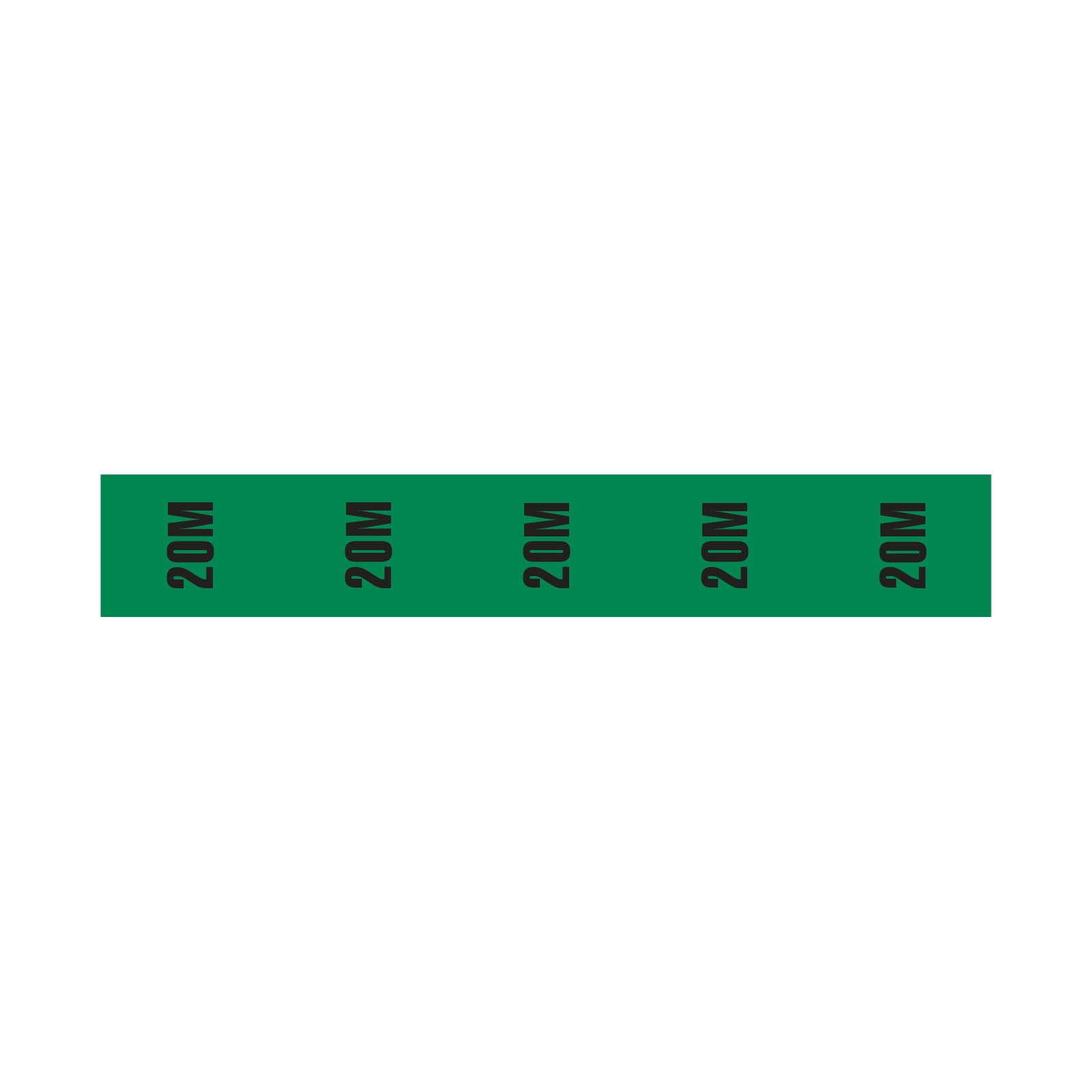 Elumen8 Cable Length ID Tape 24mm x 33m - 20m Green - Back Panel and Connections