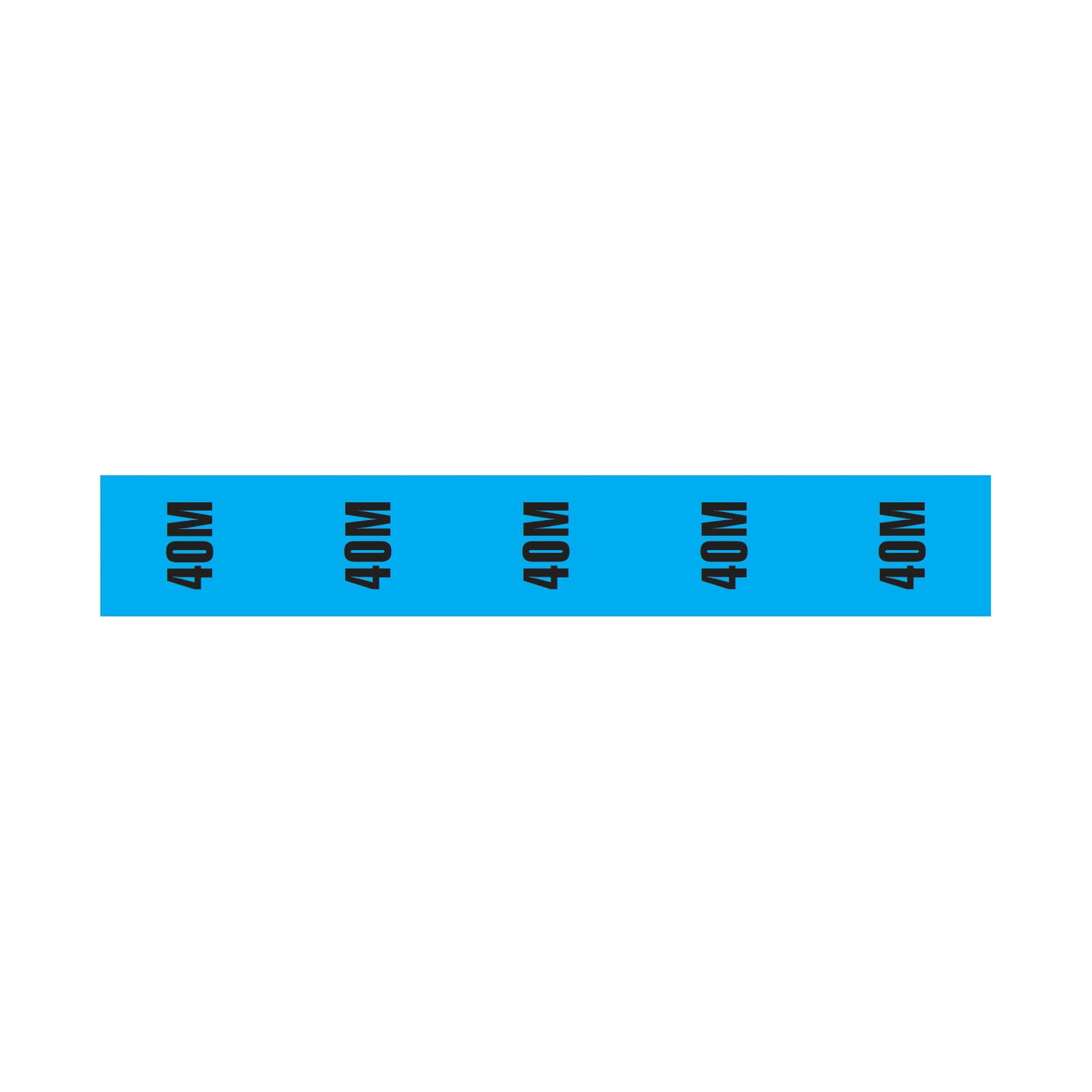 Elumen8 Cable Length ID Tape 24mm x 33m - 40m Blue - Back Panel and Connections
