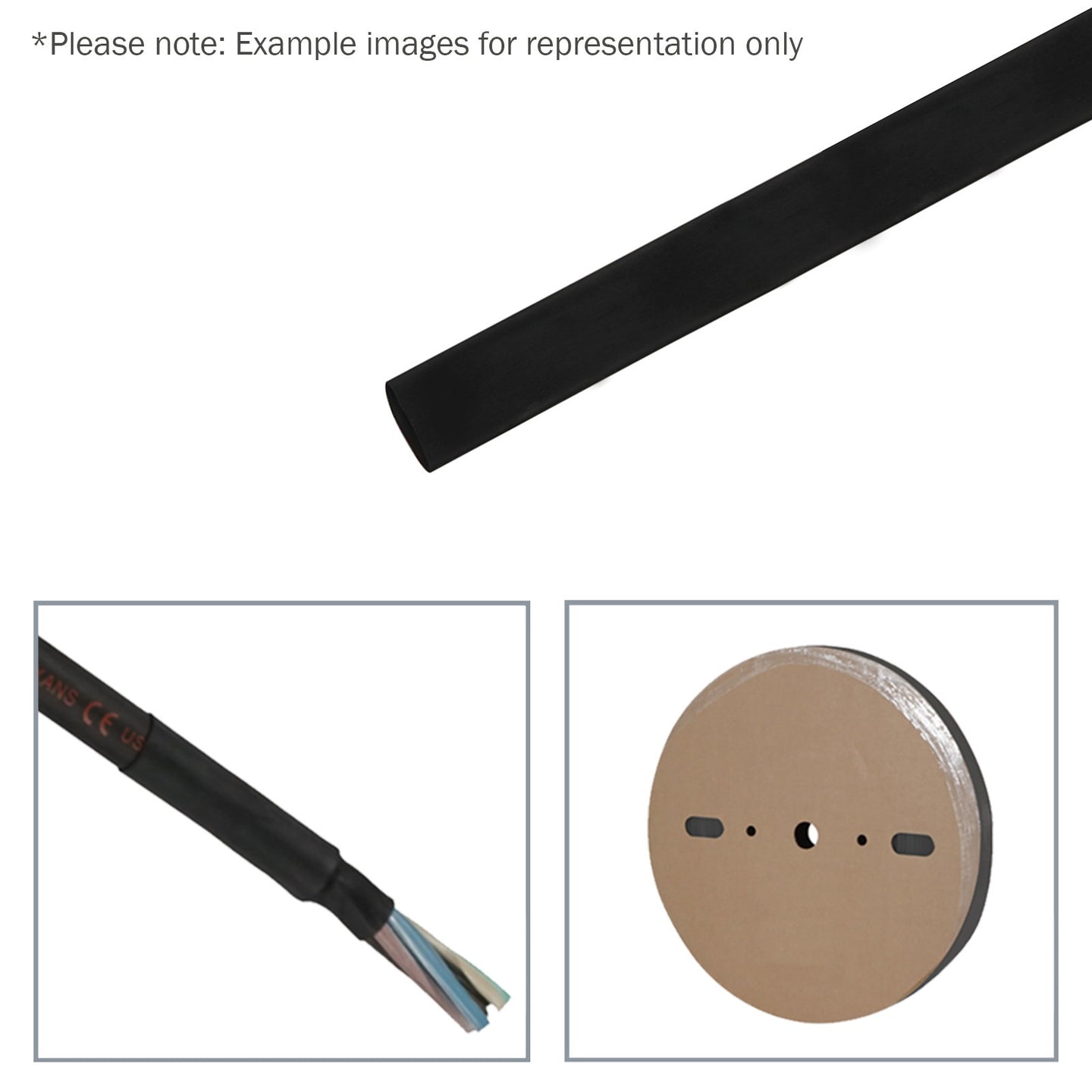 Elumen8 9.5mm (3/8") Heatshrink Tubing 2:1 Black 100m - Main View