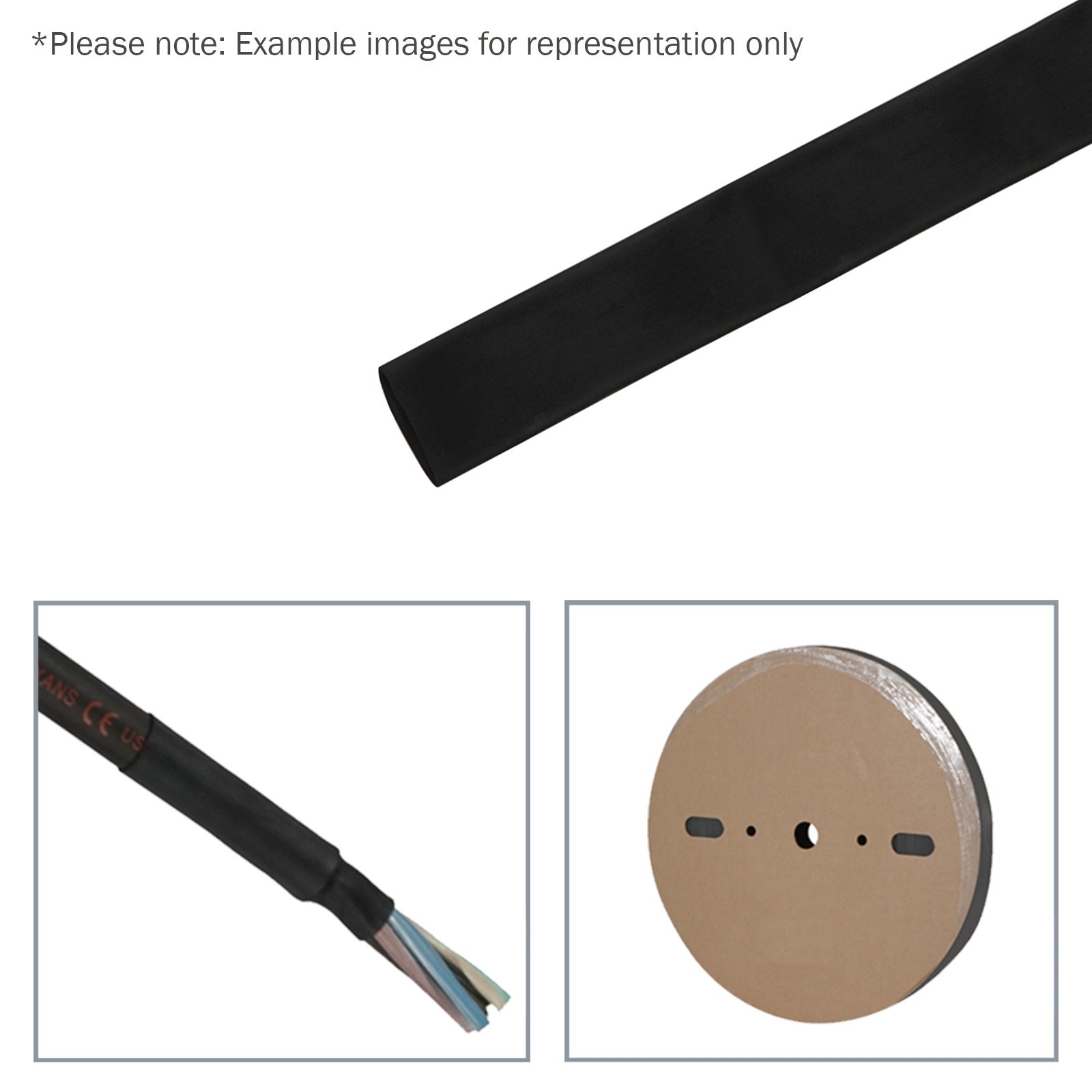 Elumen8 19mm (3/4")  Heatshrink Tubing 2:1 Black 100m - Main View