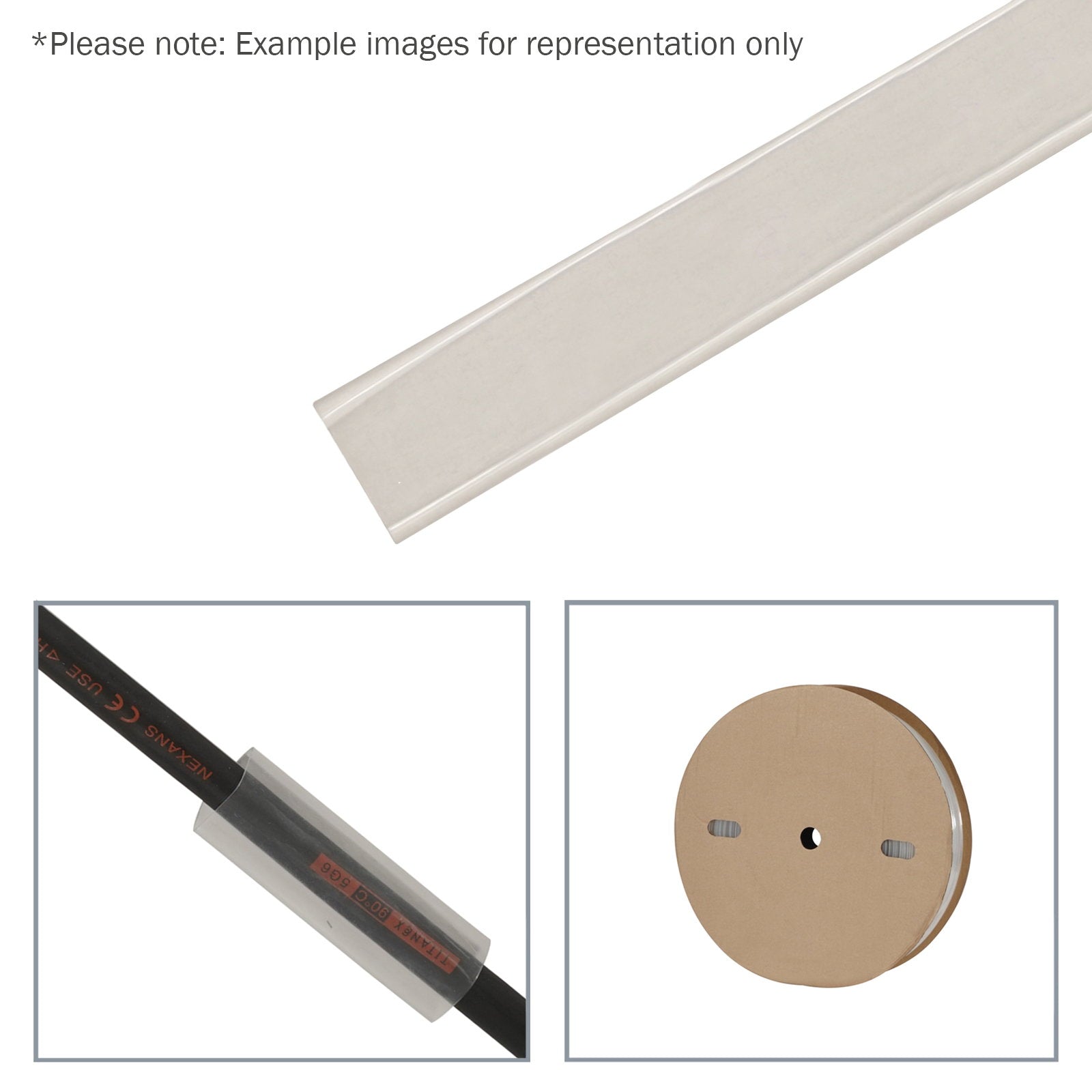 Elumen8 25.4mm (1") Heatshrink Tubing 2:1 Clear 50m - Main View