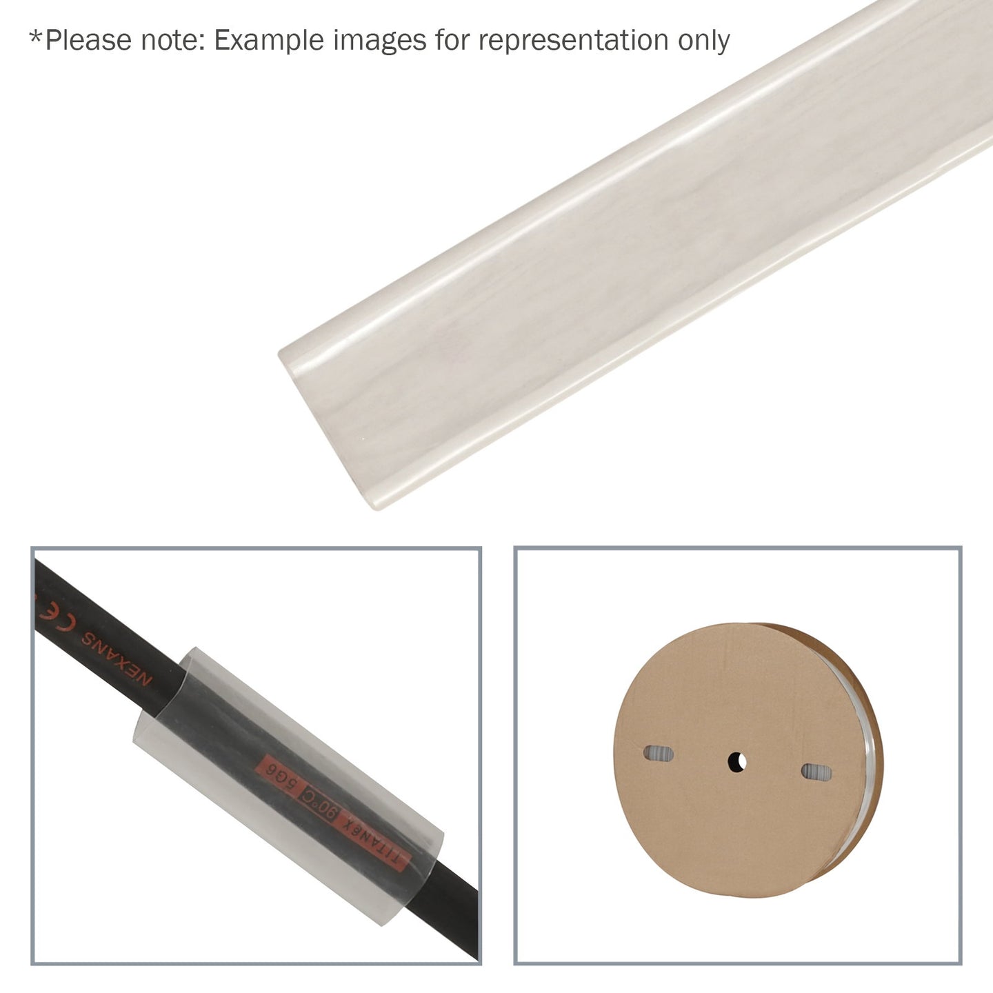 Elumen8 38.1mm (1 1/2") Heatshrink Tubing 2:1 Clear 50m - Main View
