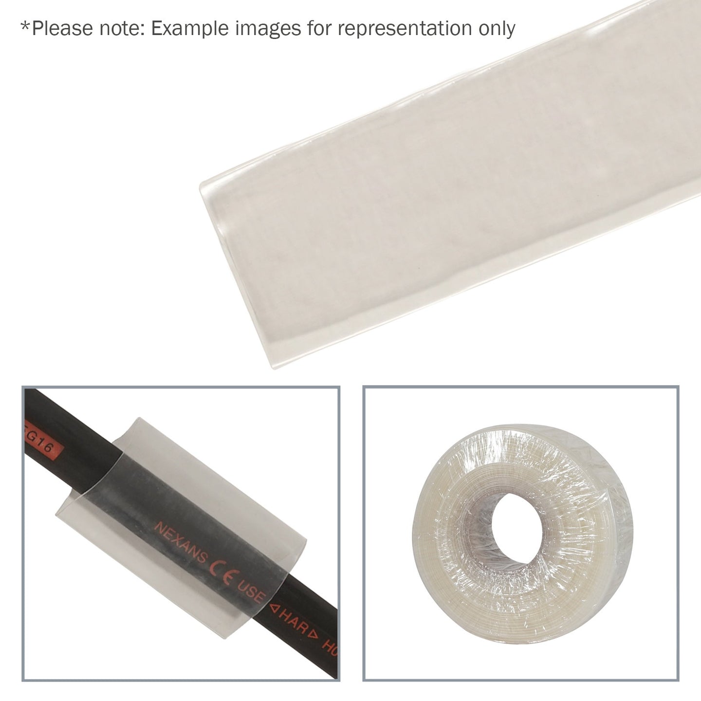 Elumen8 50.8mm (2") Heatshrink Tubing 2:1 Clear 25m - Main View