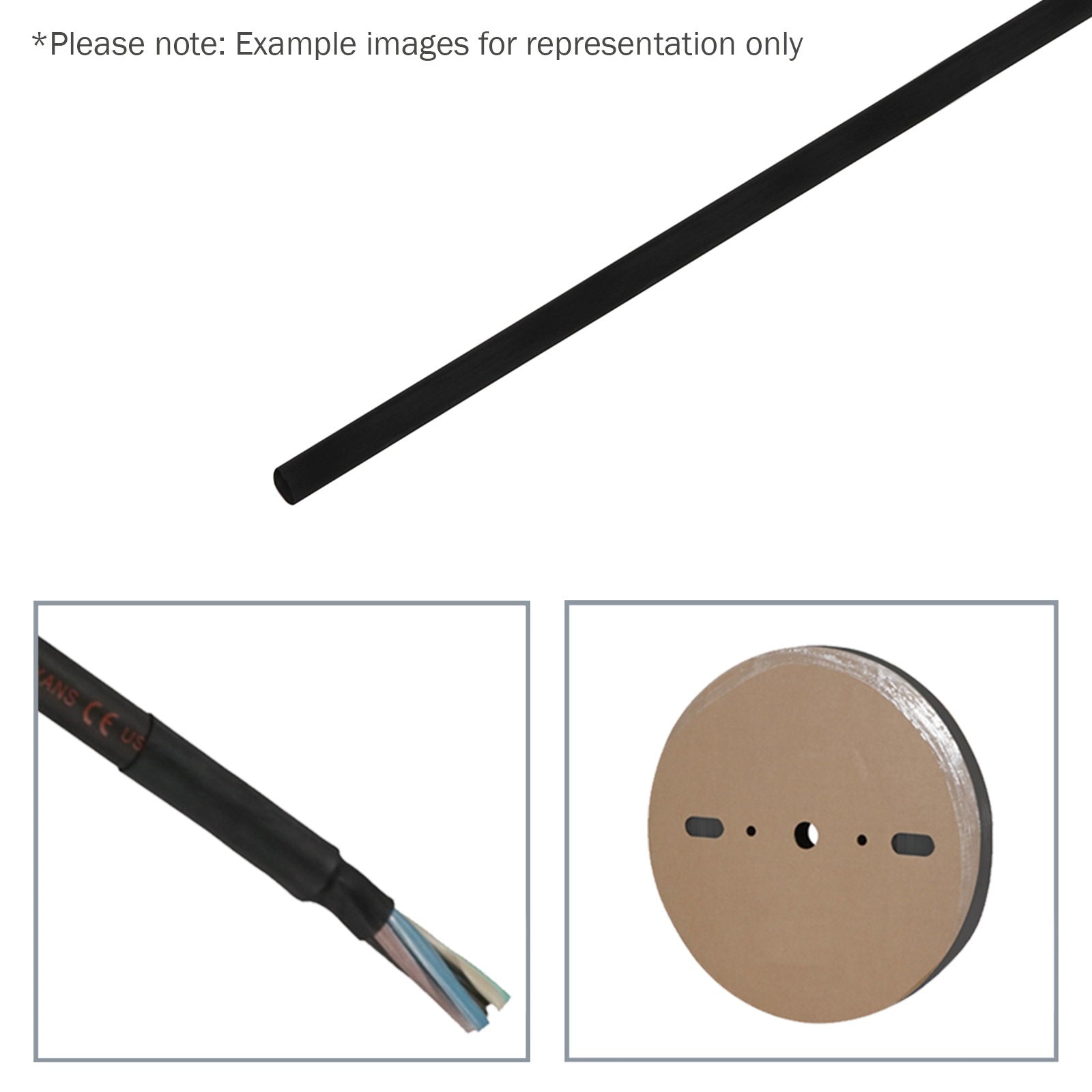 Elumen8 2.4mm (3/32") Heatshrink Tubing 2:1 Black 100m - Main View