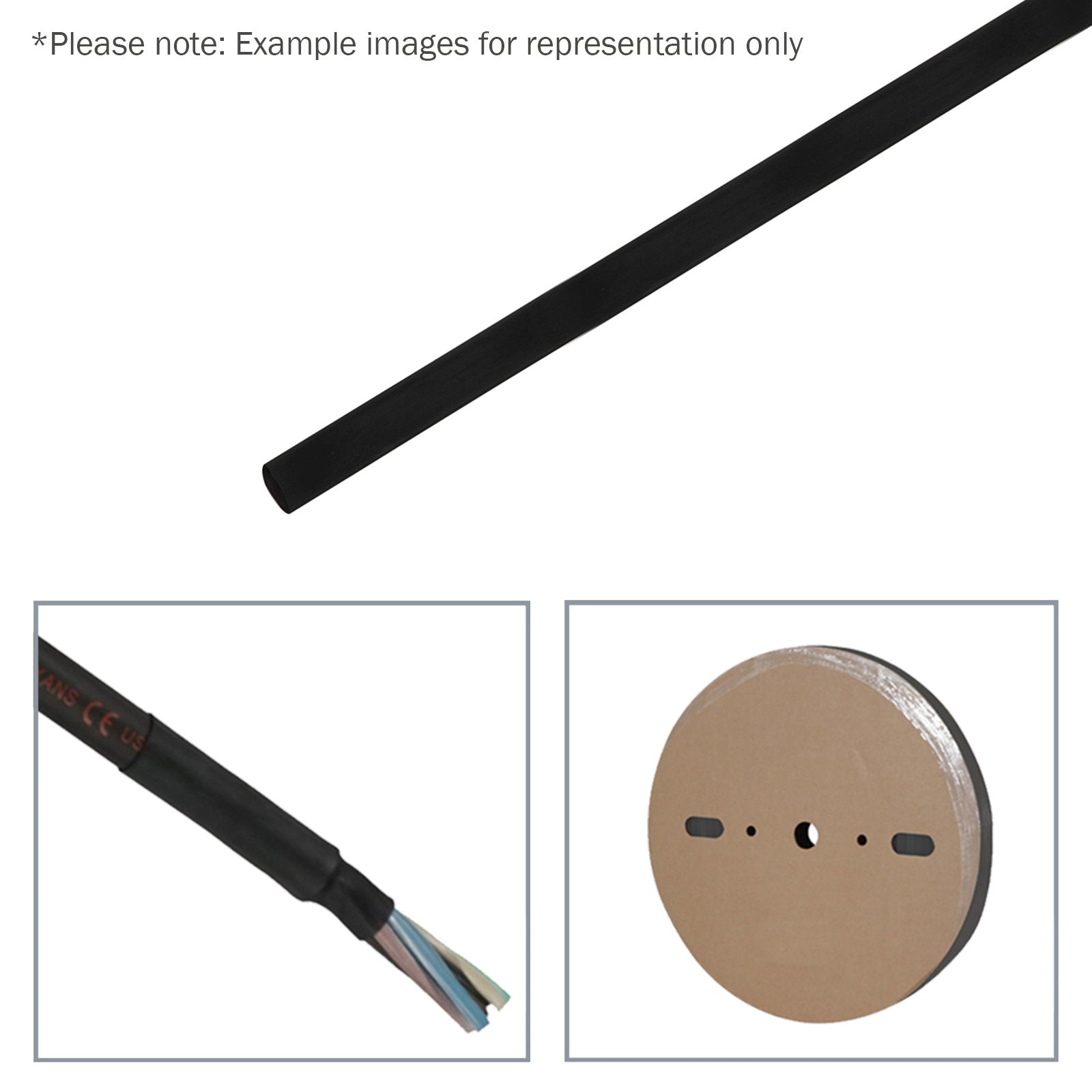 Elumen8 4.8mm (3/16") Heatshrink Tubing 2:1 Black 100m - Main View