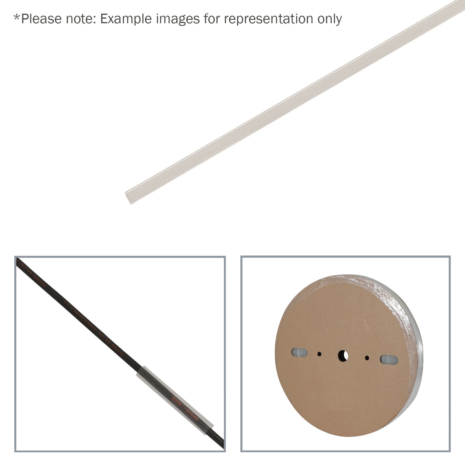 Elumen8 6.4mm (1/4") Heatshrink Tubing 2:1 Clear 100m - Main View