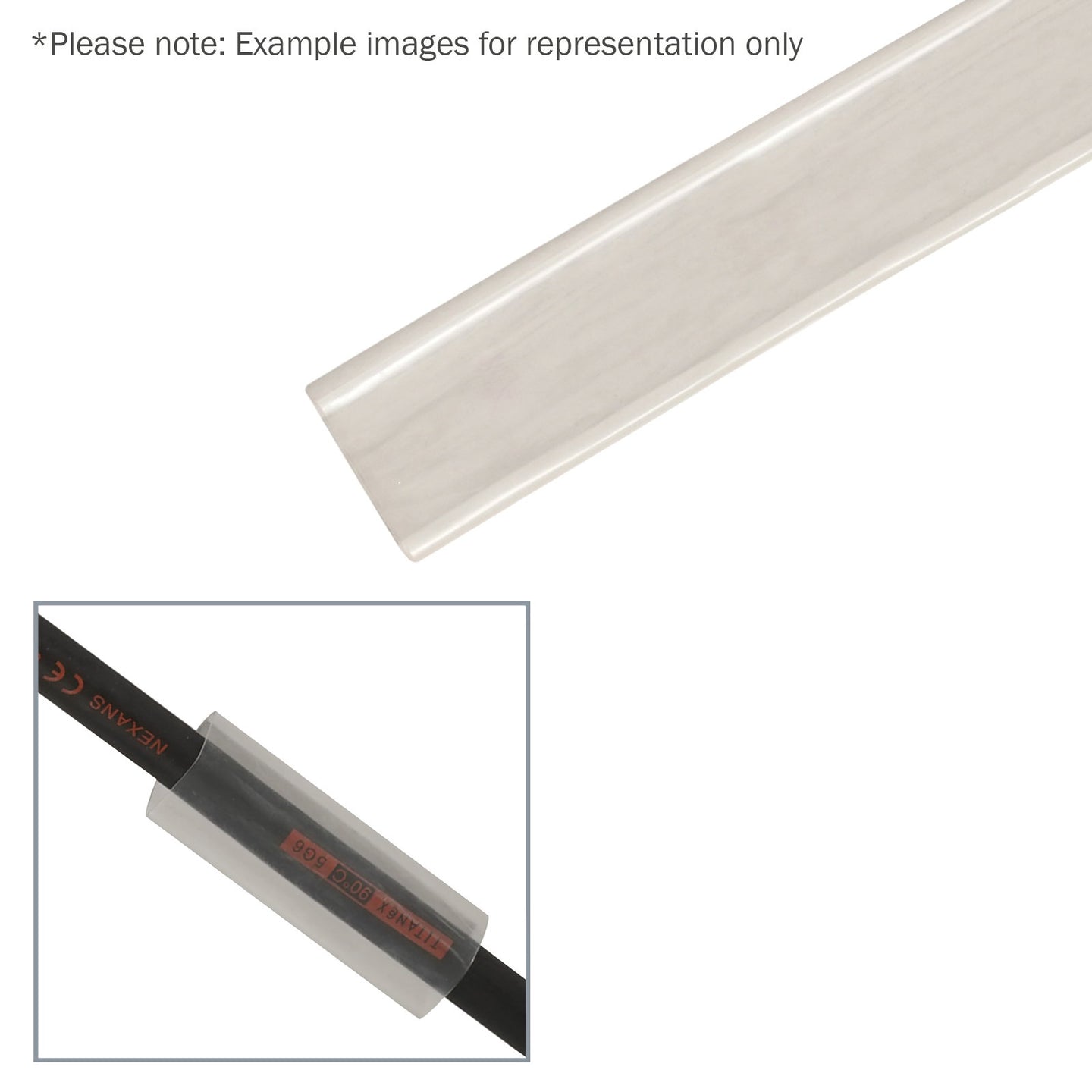 Elumen8 38.1mm (1 1/2") Adhesive Lined Heatshrink Tubing 3:1 Clear 1.2m - Main View