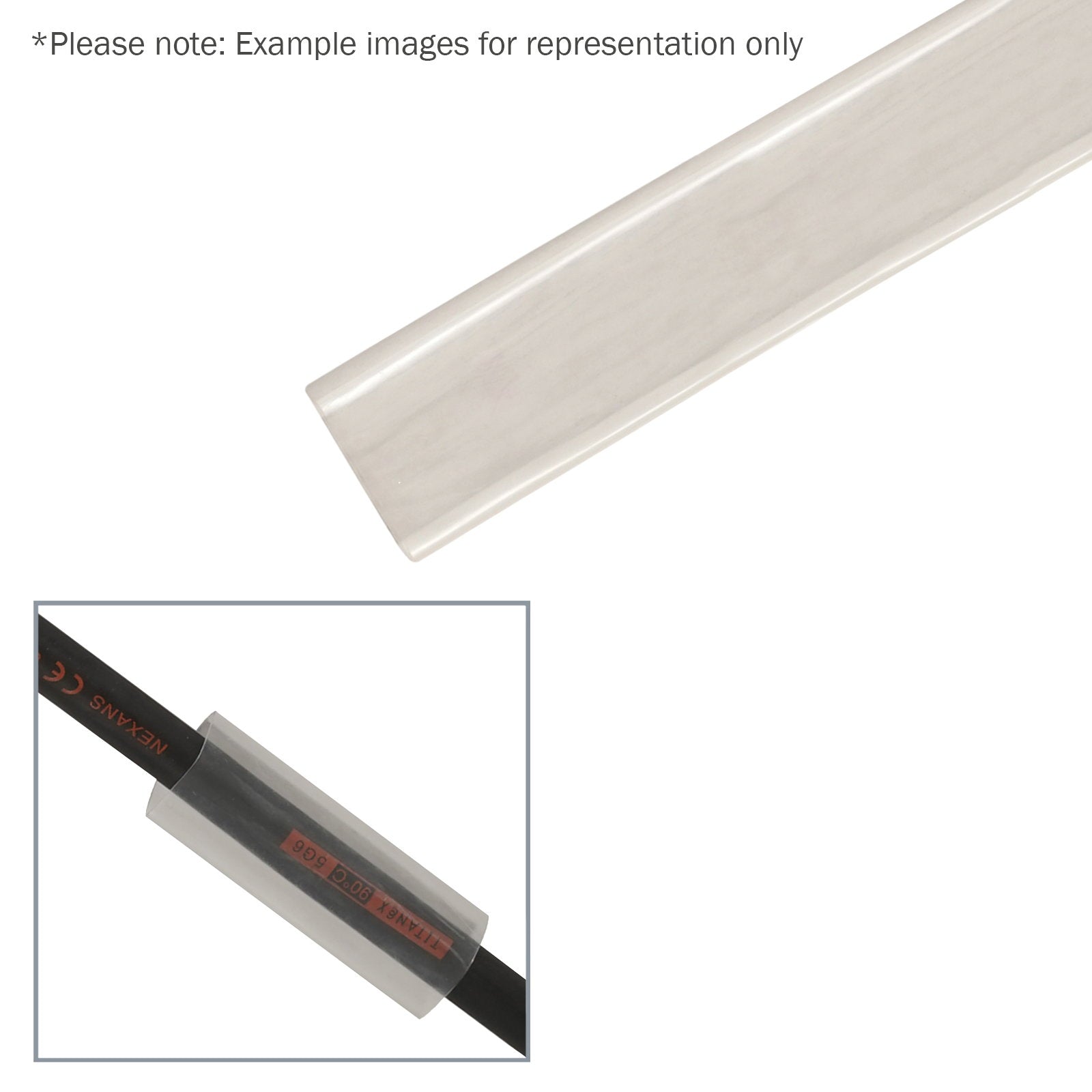Elumen8 38.1mm (1 1/2") Adhesive Lined Heatshrink Tubing 3:1 Clear 1.2m - Main View