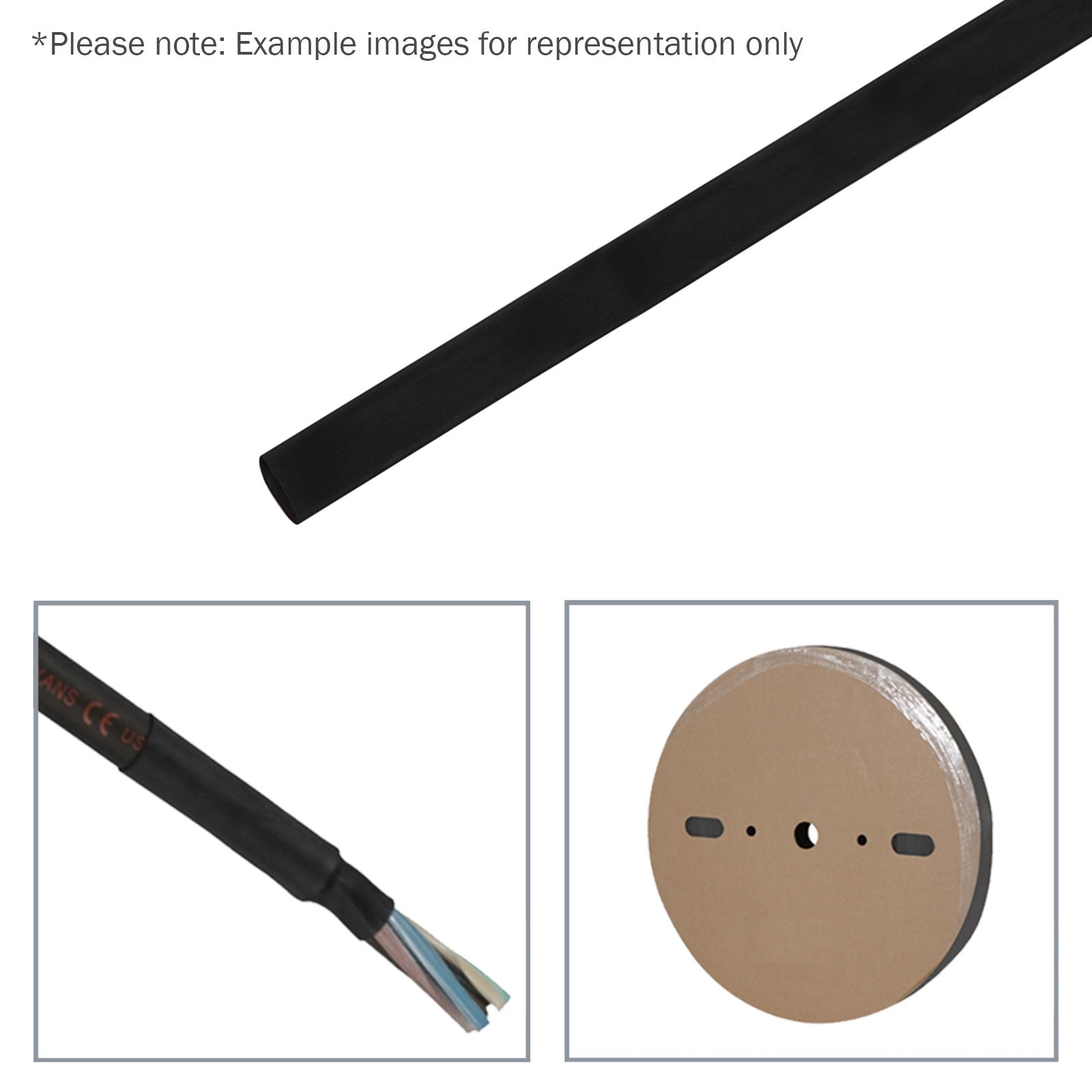 Elumen8 9.5mm (3/8") Adhesive Lined Heatshrink Tubing 3:1 Black 50m - Main View