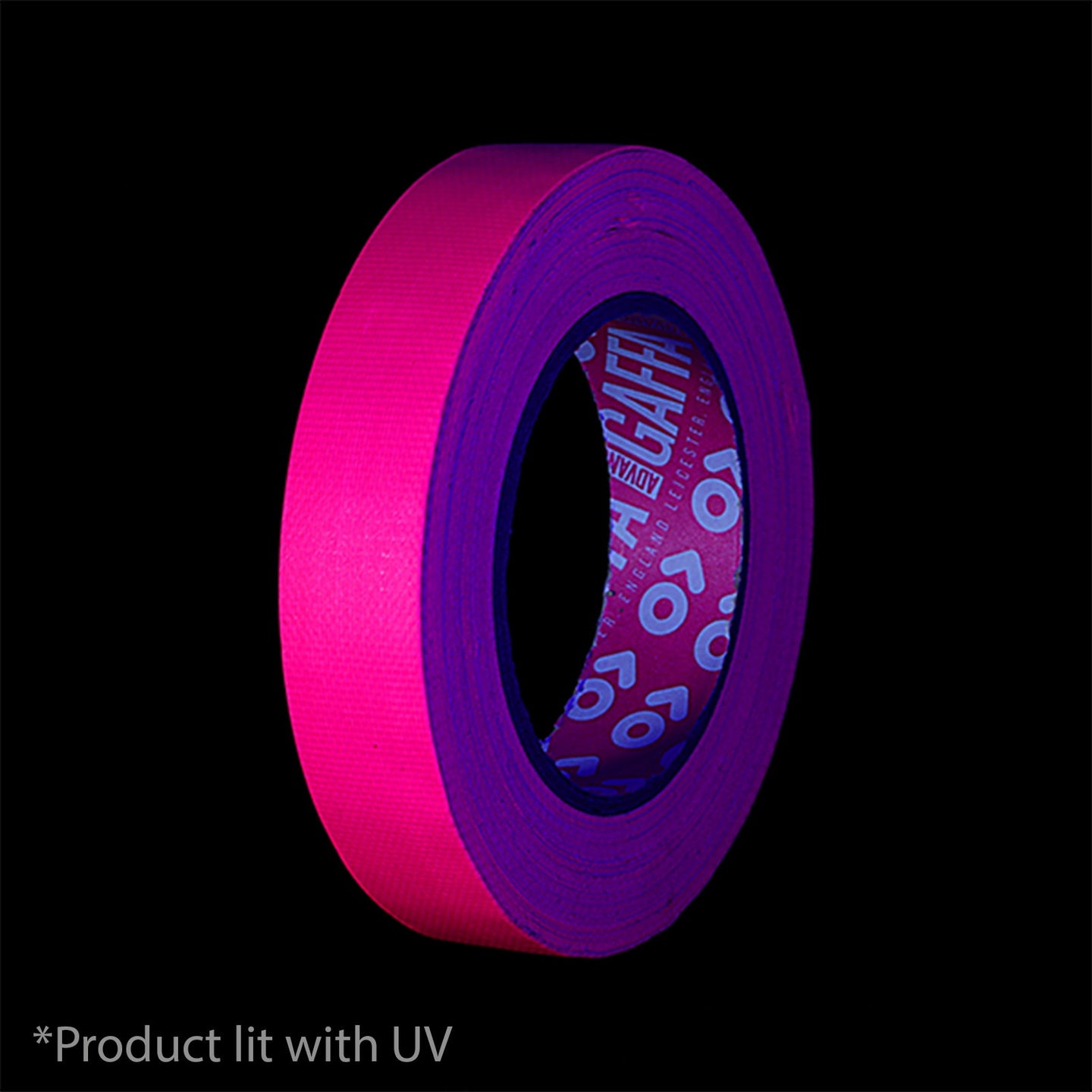 Advance Tapes Gaffa® Fluorescent Cloth Tape 19mm x 25m Pink - Alternate View 1
