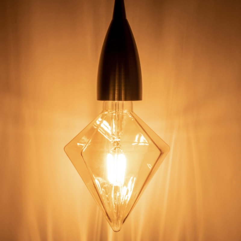 Prolite 4W Dimmable LED Tri-Diamond Filament Lamp 1800K ES - Alternate View 1