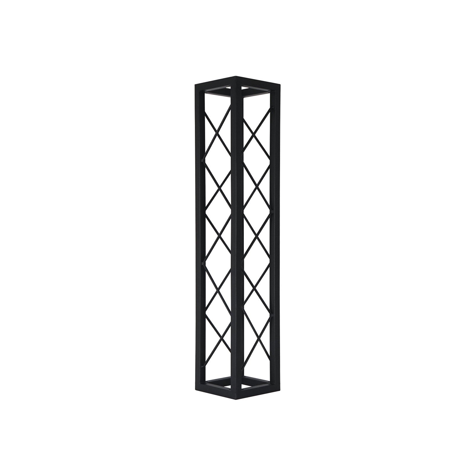 Equinox 1m Quad Steel DecoTruss Black - Back Panel and Connections