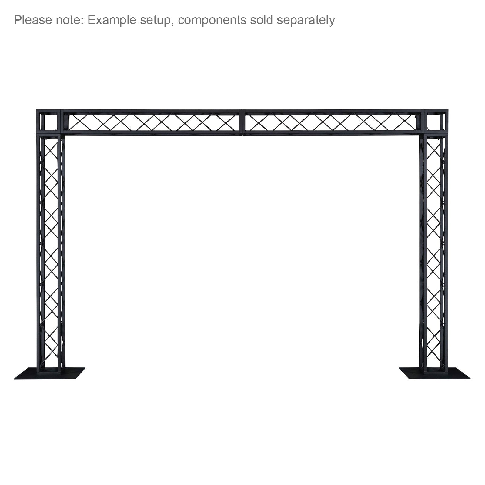 Equinox 0.5m Quad Steel DecoTruss Black - Main View