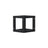 Equinox Quad Steel DecoTruss Box Corner Black - Back Panel and Connections
