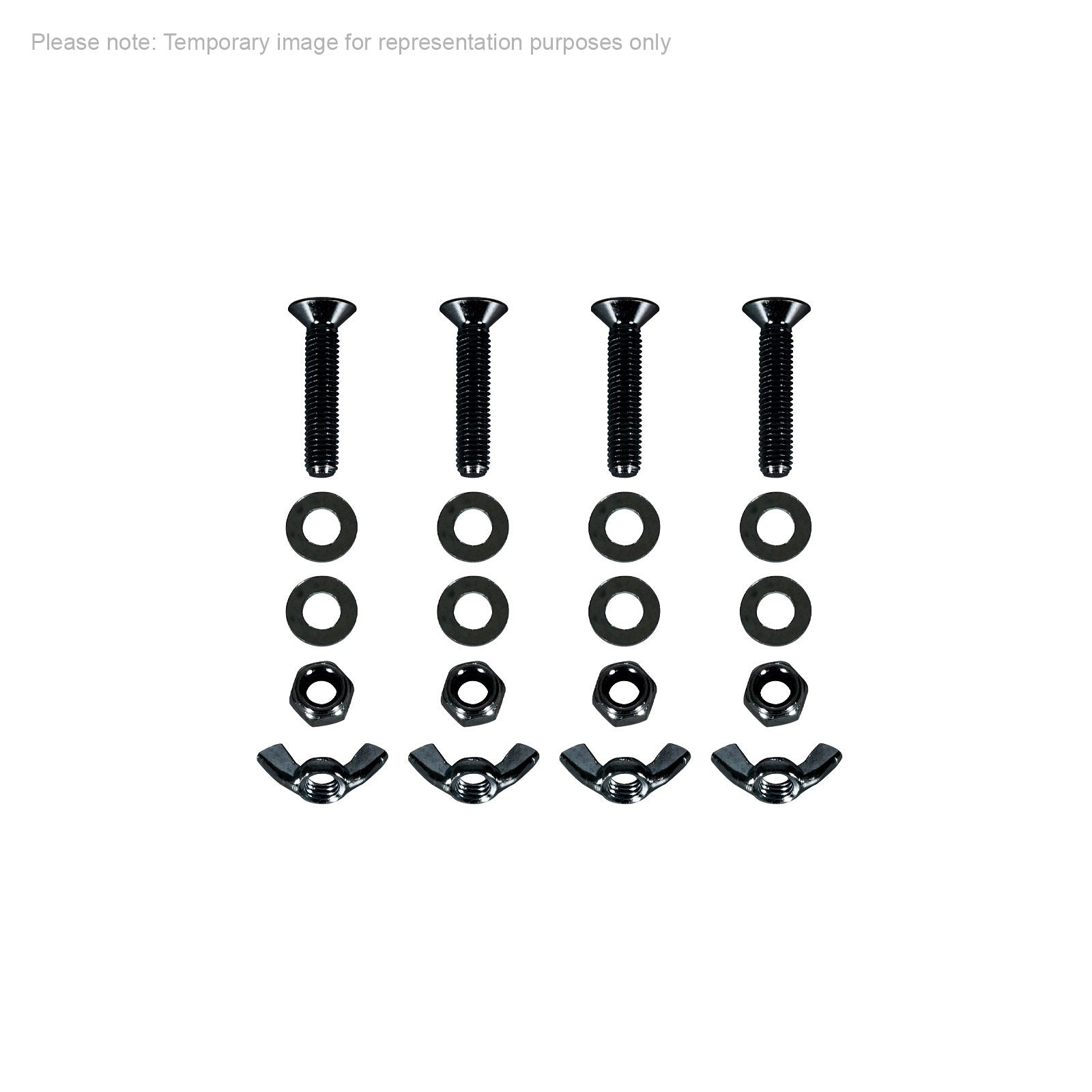 Equinox Quad Steel DecoTruss Base Plate Bolt Pack Black - Main View